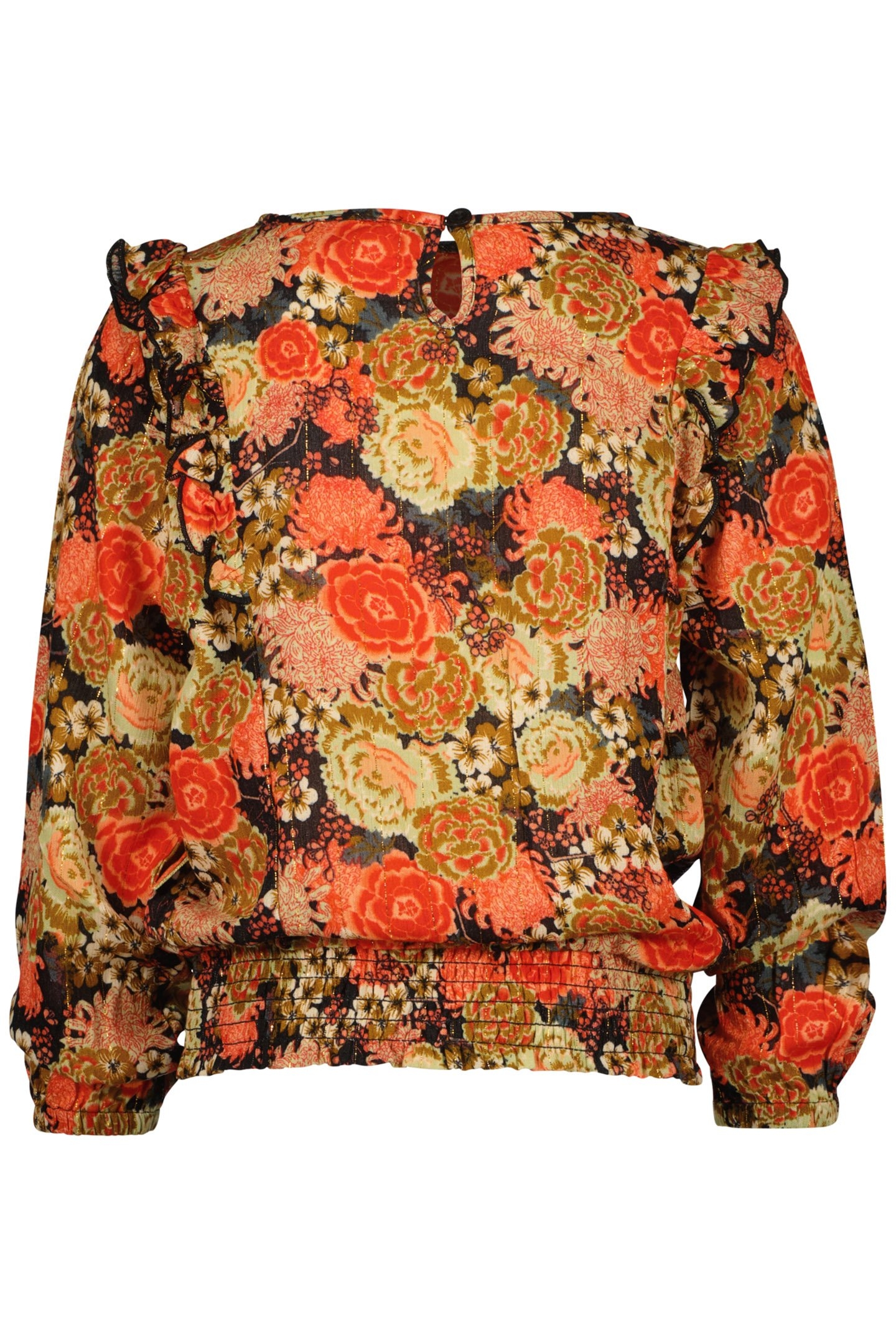 GIRL'S LESLEY BLOUSE EARTH CORAL 2