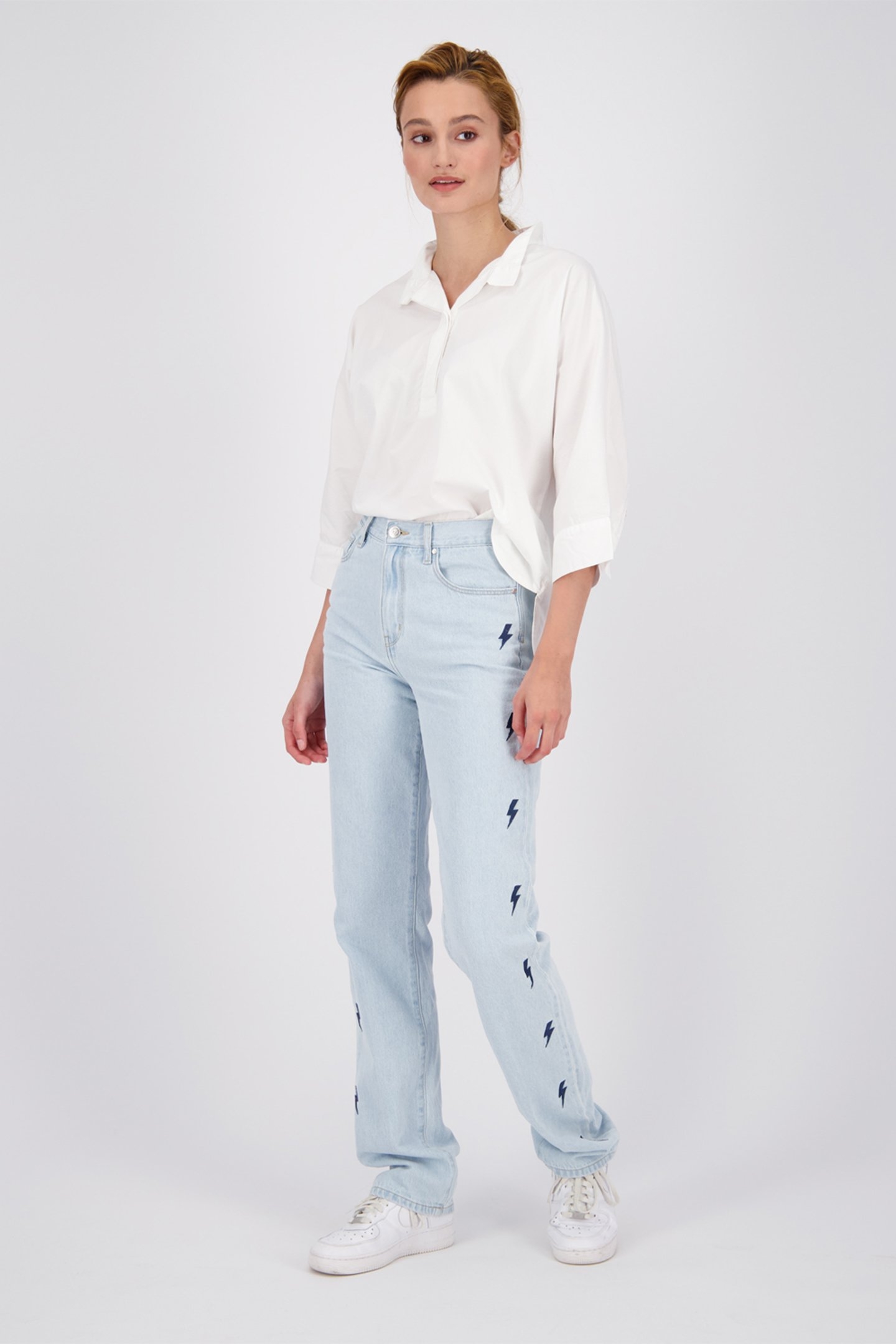 SUNSET LIGHTNING JEANS LIGHT BLUE STONE 8