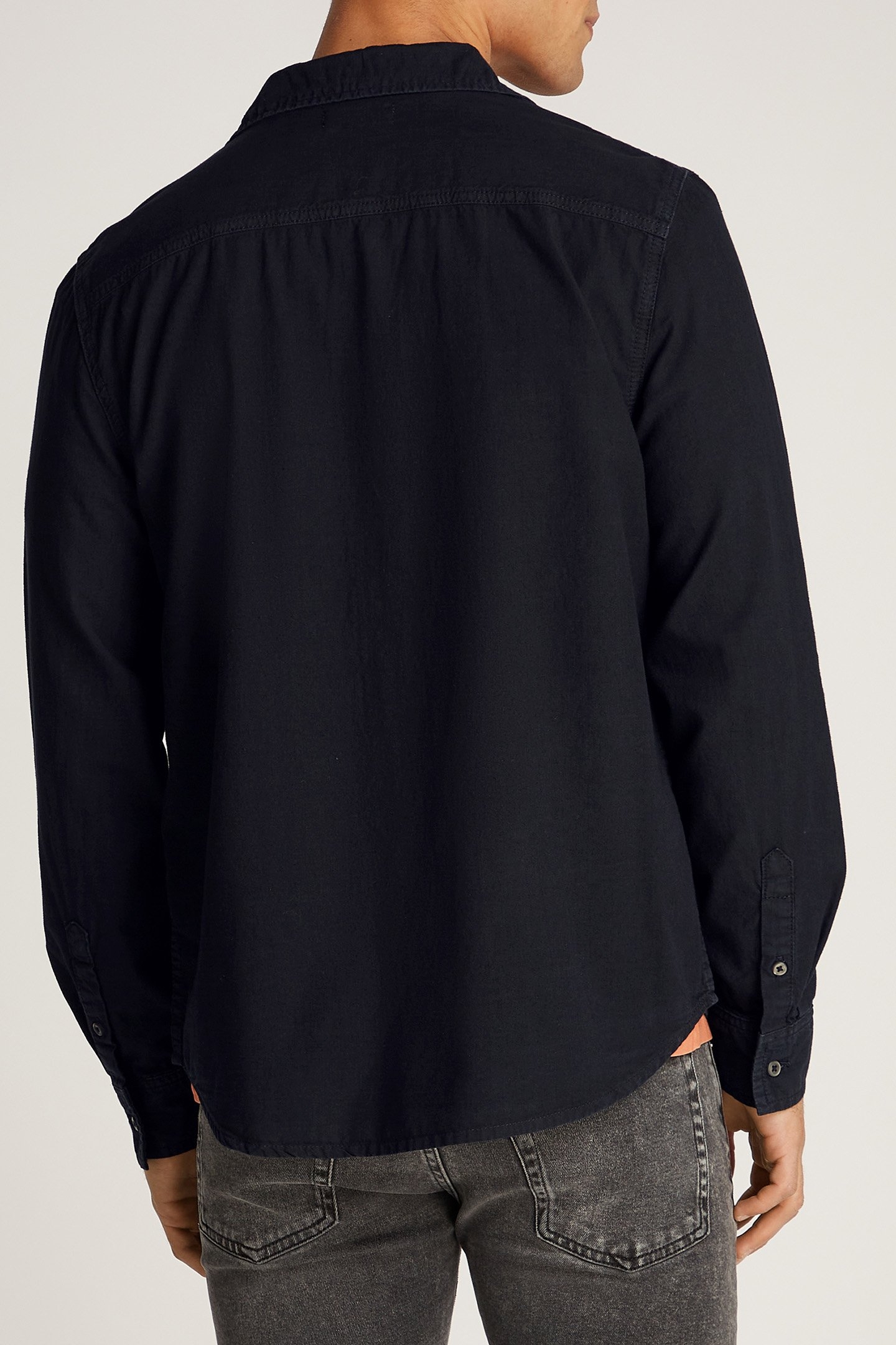 REGULAR CHAMBRAY SHI DENIM BLACK 2