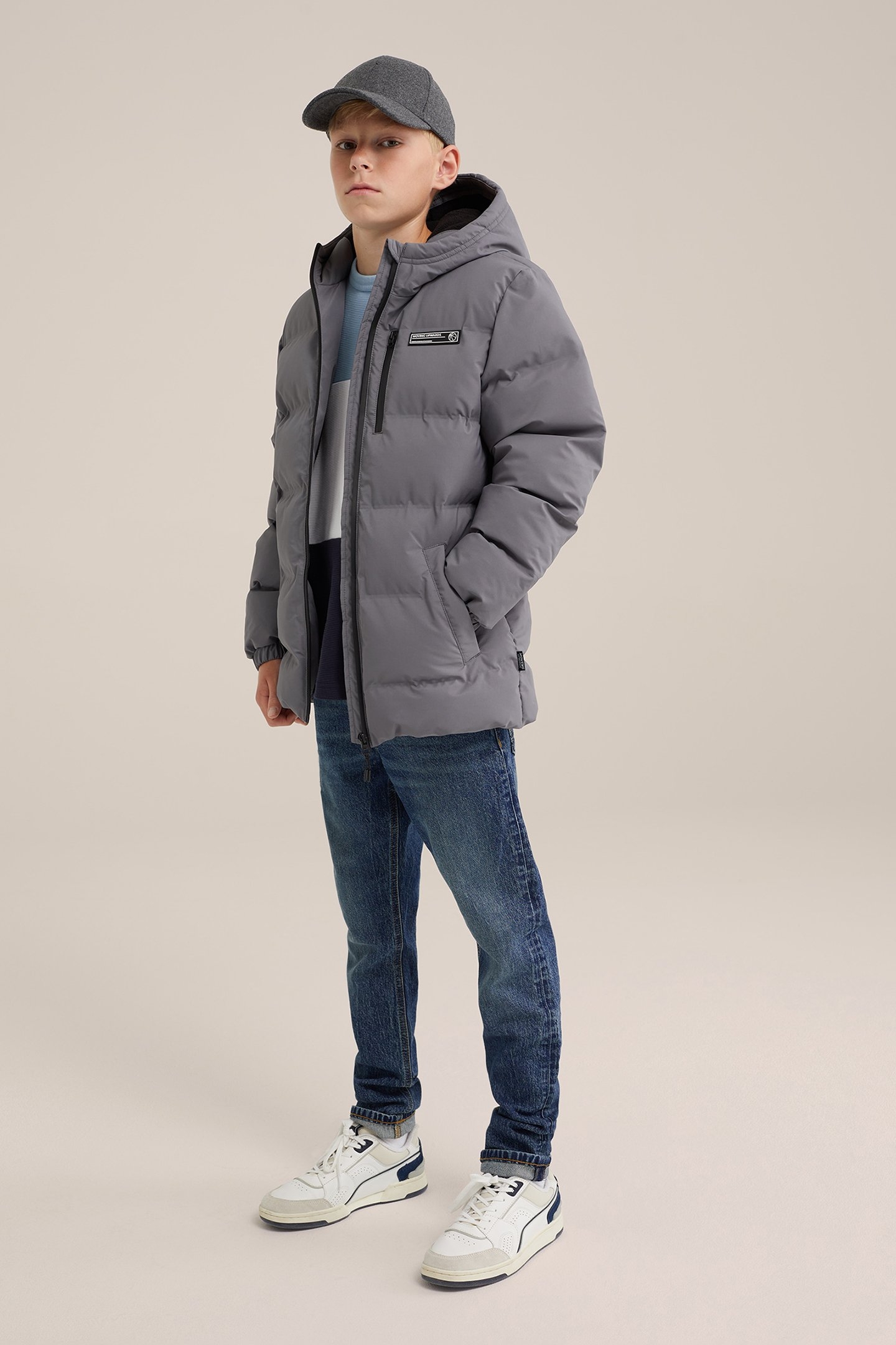 JACKET MIDLONG DARK GREY 2