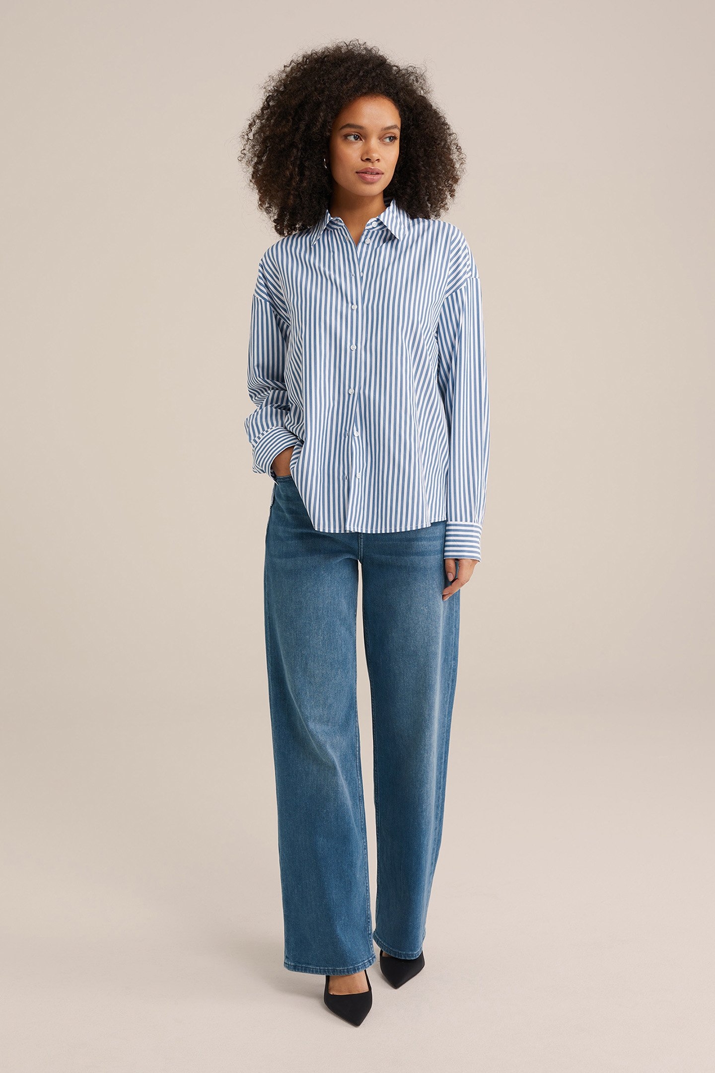 5-POCKET HIGH WAIST DARK BLUE 3