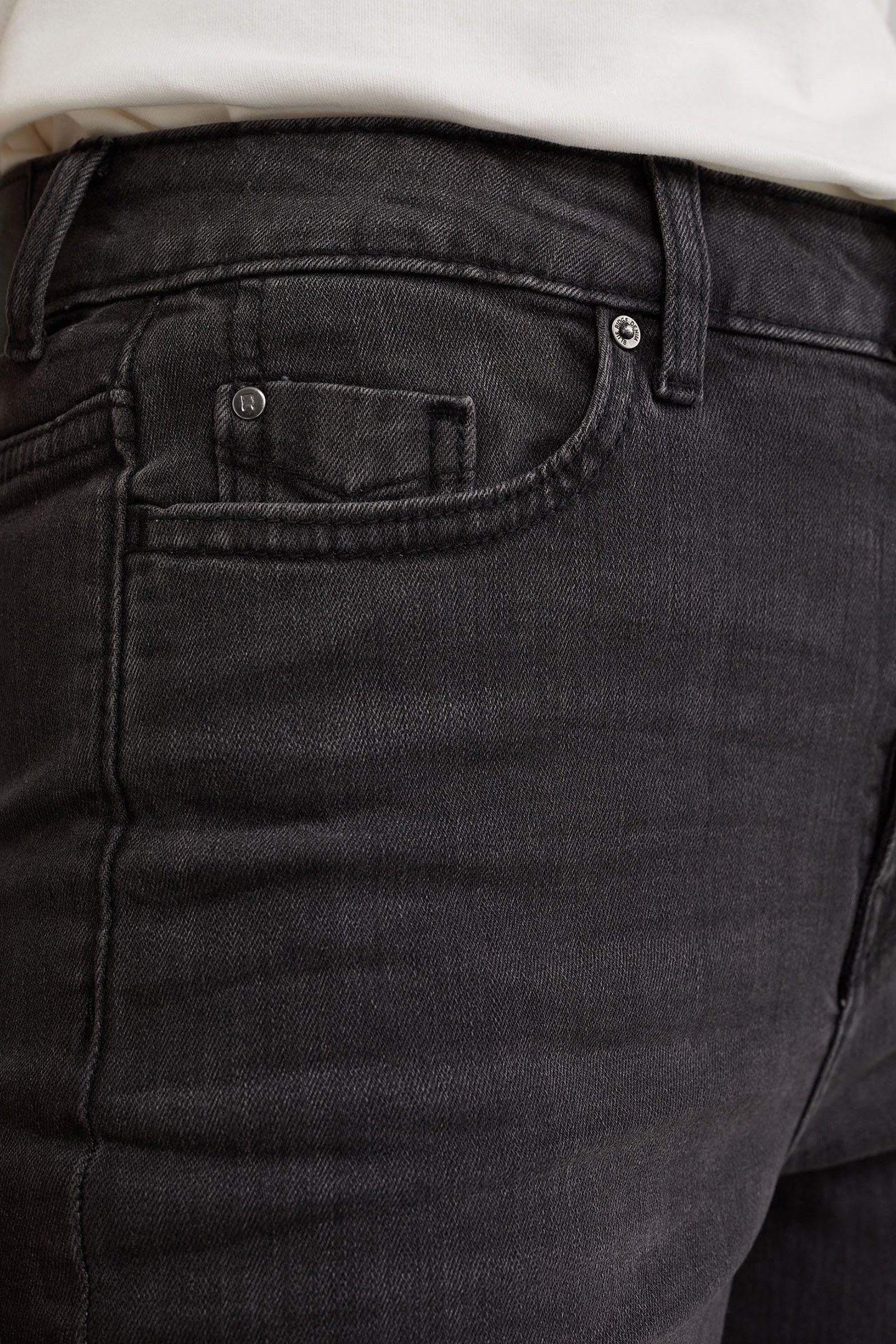 5-POCKET HIGH WAIST DARK GREY 5