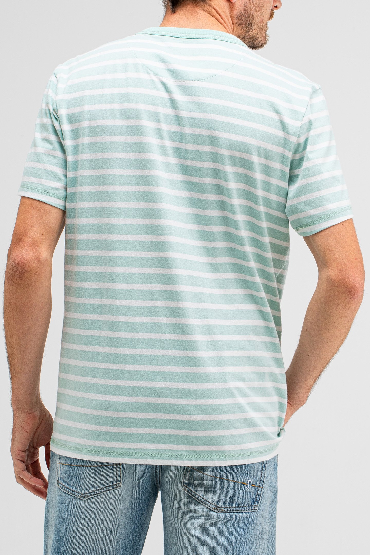 CLASSIC STRIPE TEE GULF GREEN 2