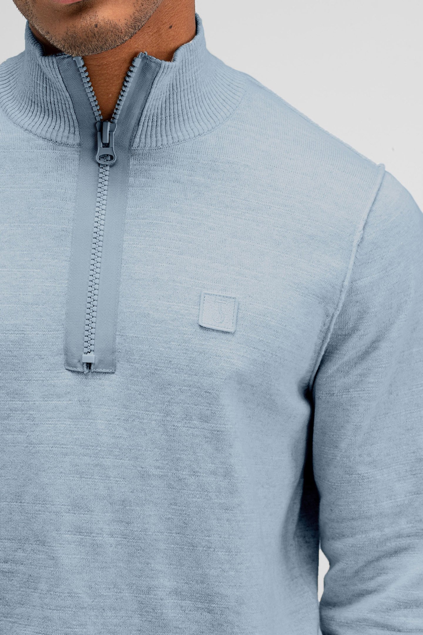 LT CLIFDEN HALF ZIP LAGOON BLUE 5