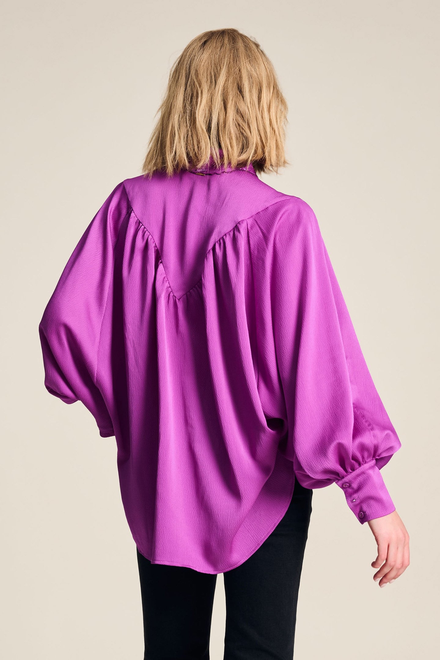 BLOUSE - FEATHERS CACTUS PINK 2