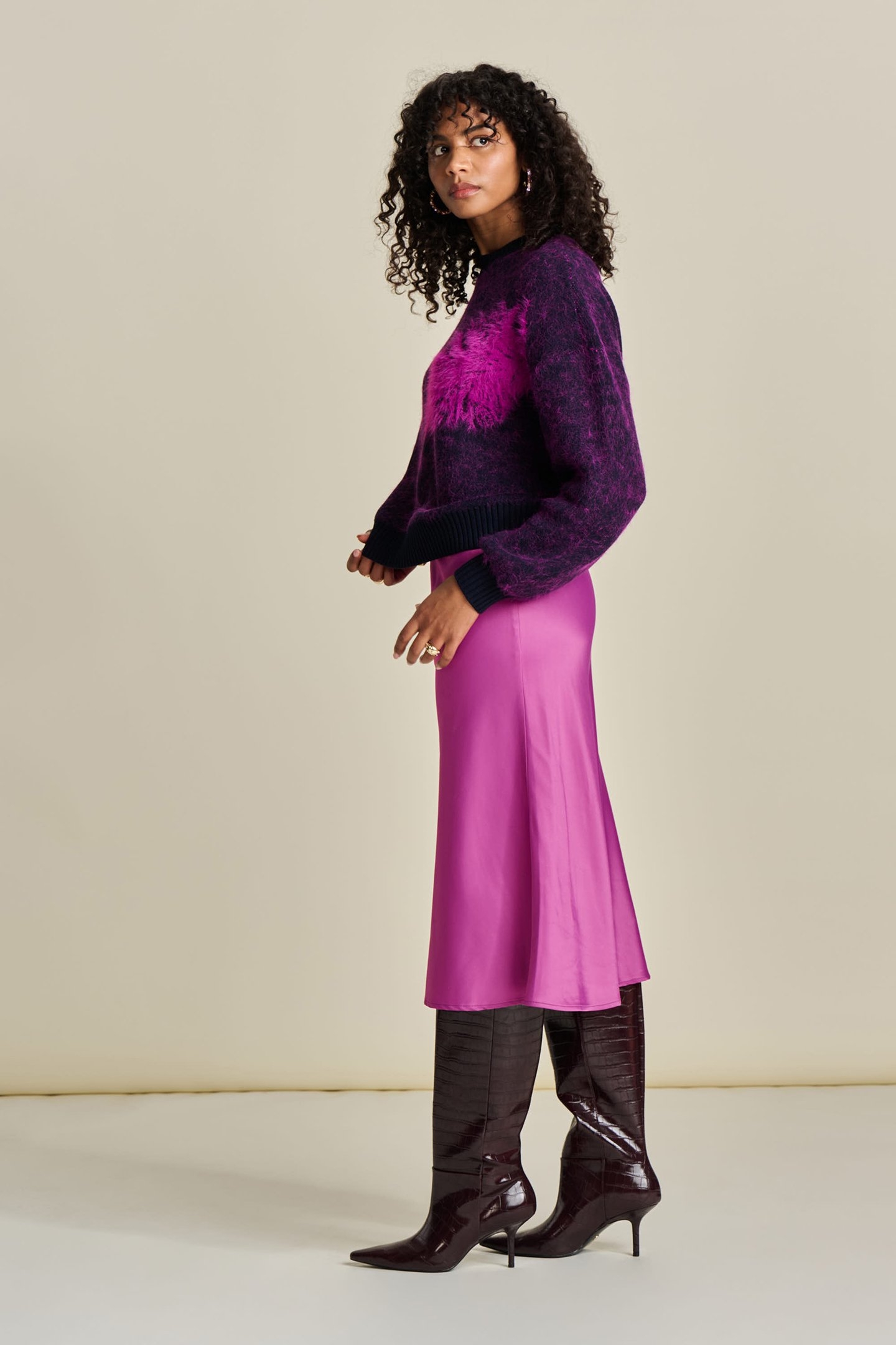 SKIRT - SATIN CACTUS PINK 5