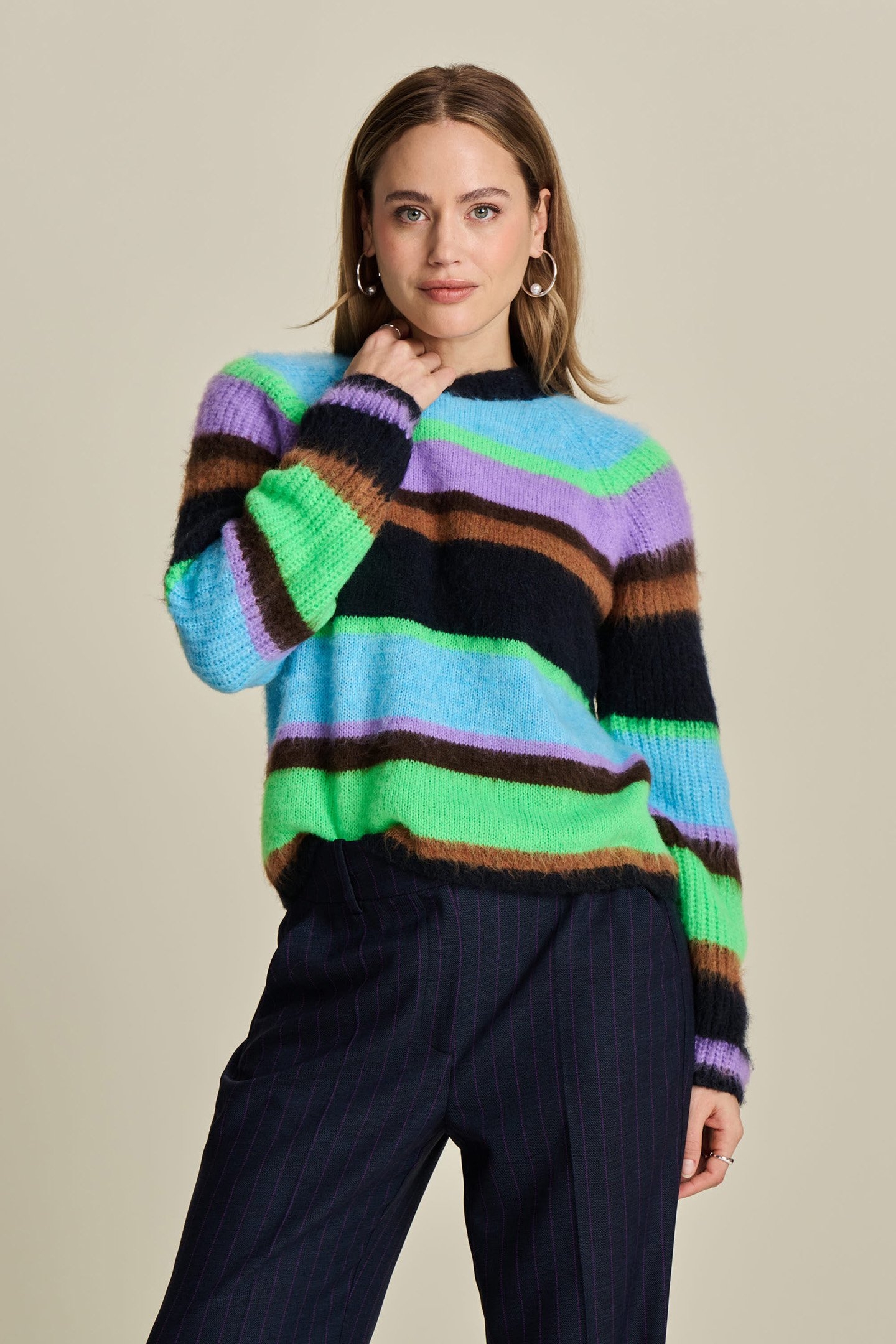 PULLOVER - BRUSHED STRIPES 5