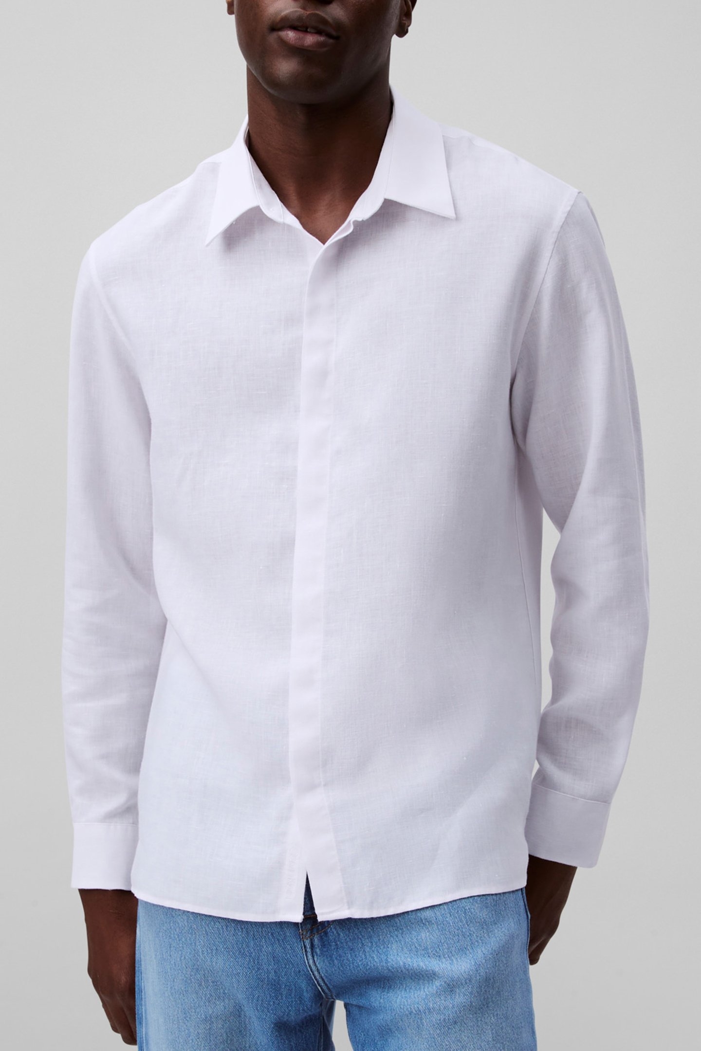 LS LINEN EASY SHIRT BRILLIANT WHITE 1