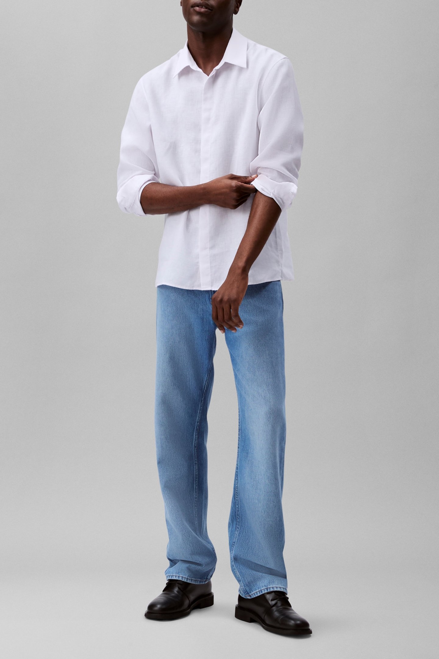 LS LINEN EASY SHIRT BRILLIANT WHITE 3