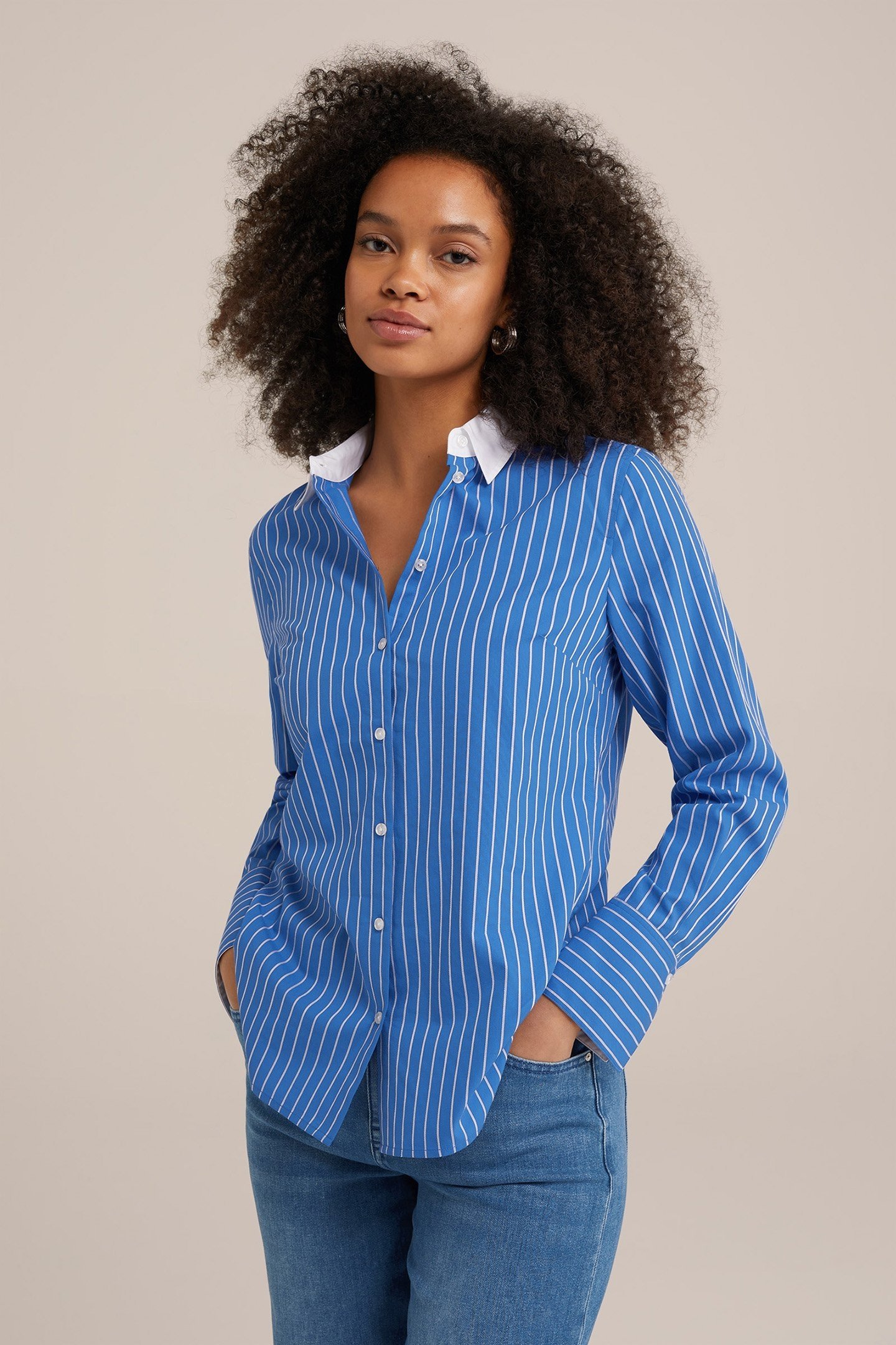 BLOUSE COBALT BLUE 1