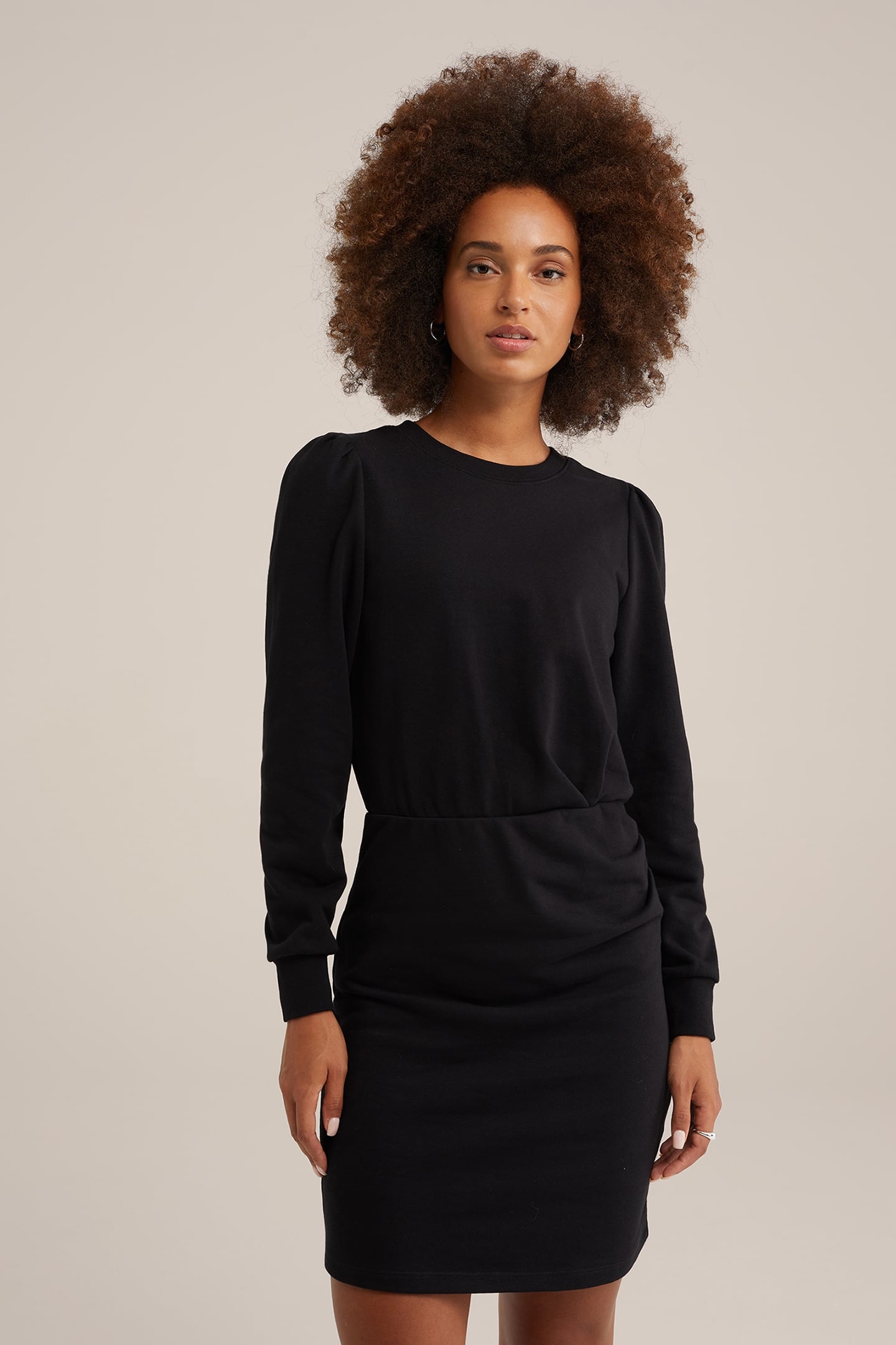 DRESS MID LENGTH BLACK 1