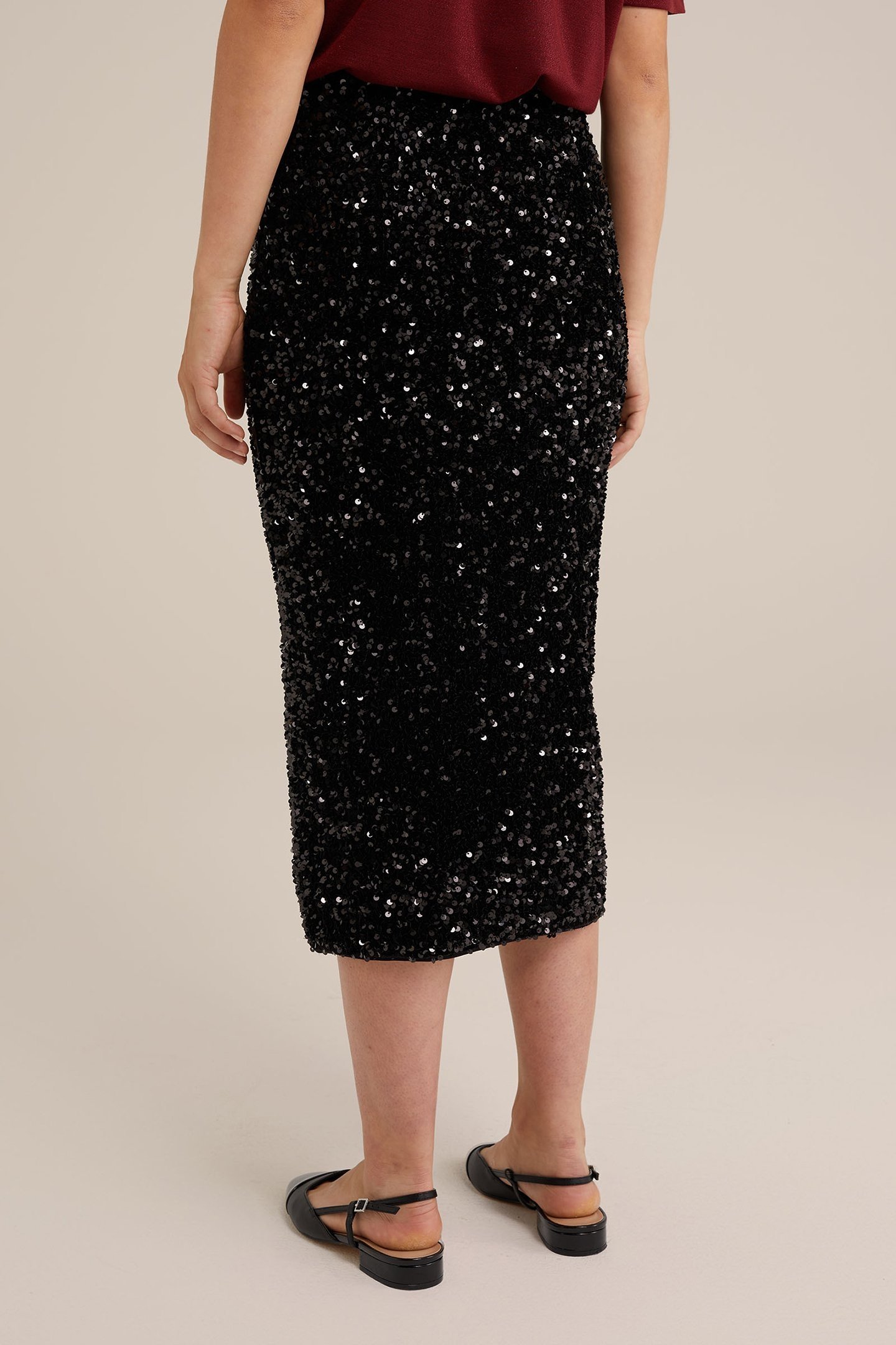 SKIRT MEDIUM LENGTH BLACK 2