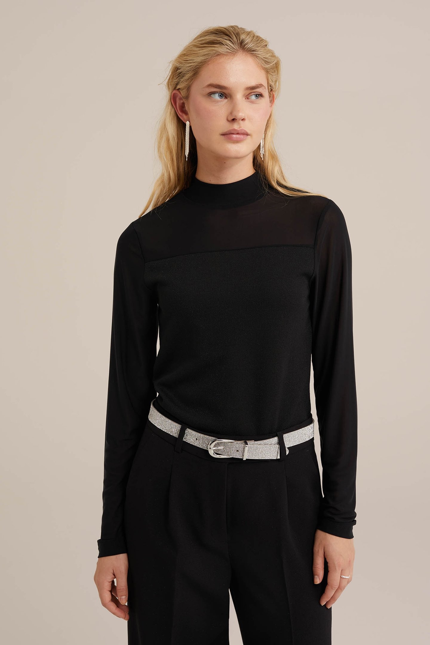 KNITTED PULLOVER BLACK 1