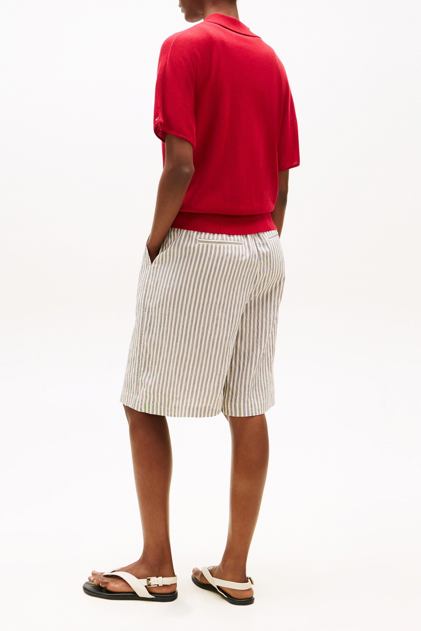 LYOCELL SILK S/S POLO MEDIUM RED 3