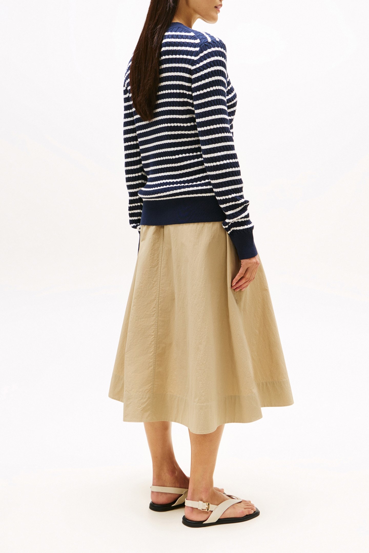 CO CABLE FINE GG STANDARD FIT PULLOVER NAVY 3