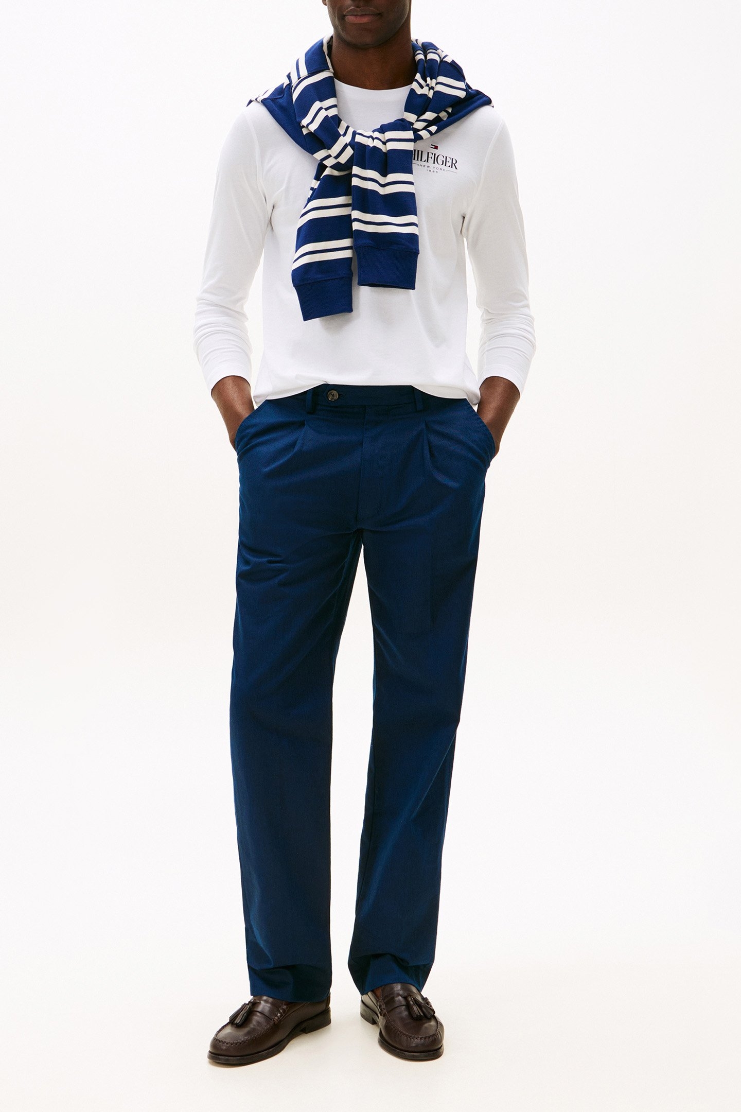 HILFIGER STACK LS TEE REGULAR FIT LONGSLEEVE WHITE 4