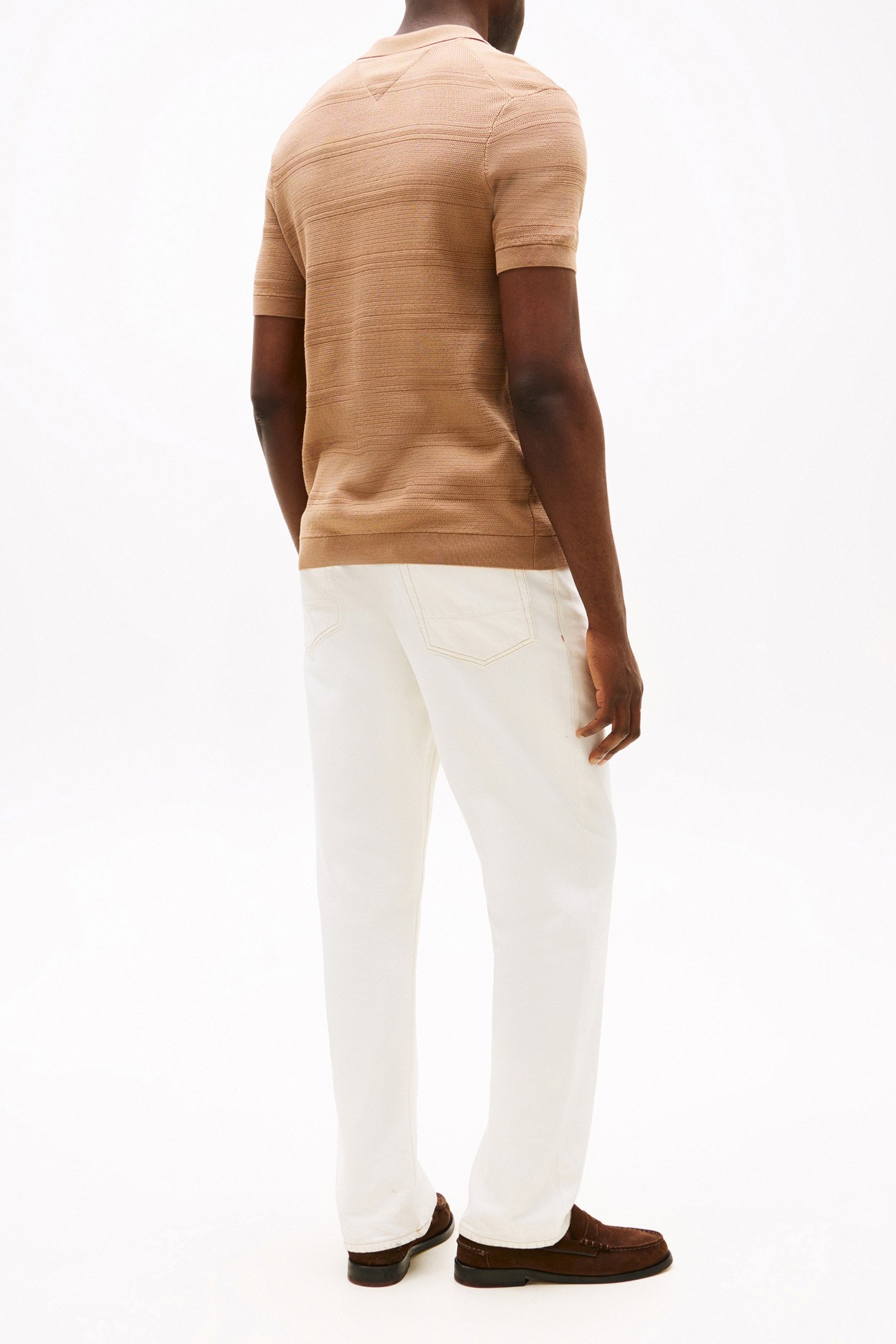 DC KNTD STP JHNY COL SLIM FIT POLO SHIRT CHAMPAGNE COLOR 3