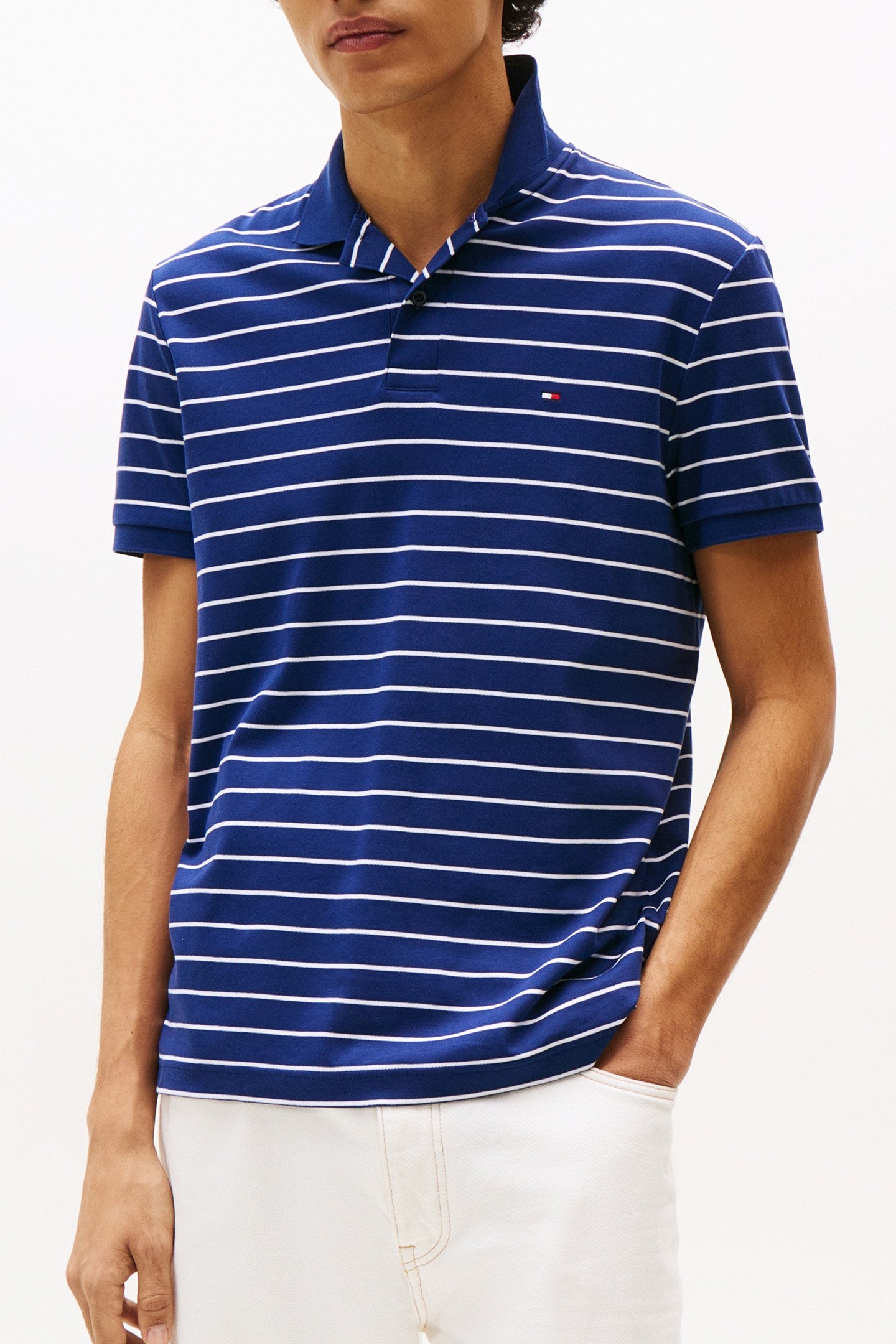 LIQUID COTTON REG SE PREPPY NAVY/WHITE 1