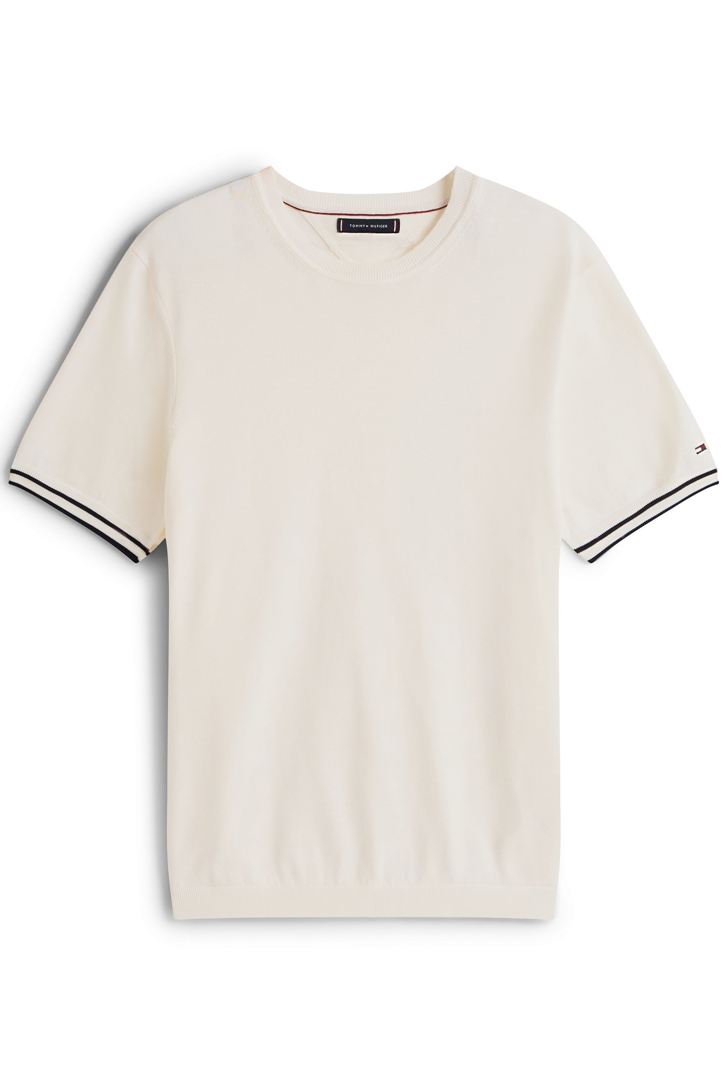 DC TIPPING STRIPE T-SHIRT IVORY PETAL/DESERT SKY 4