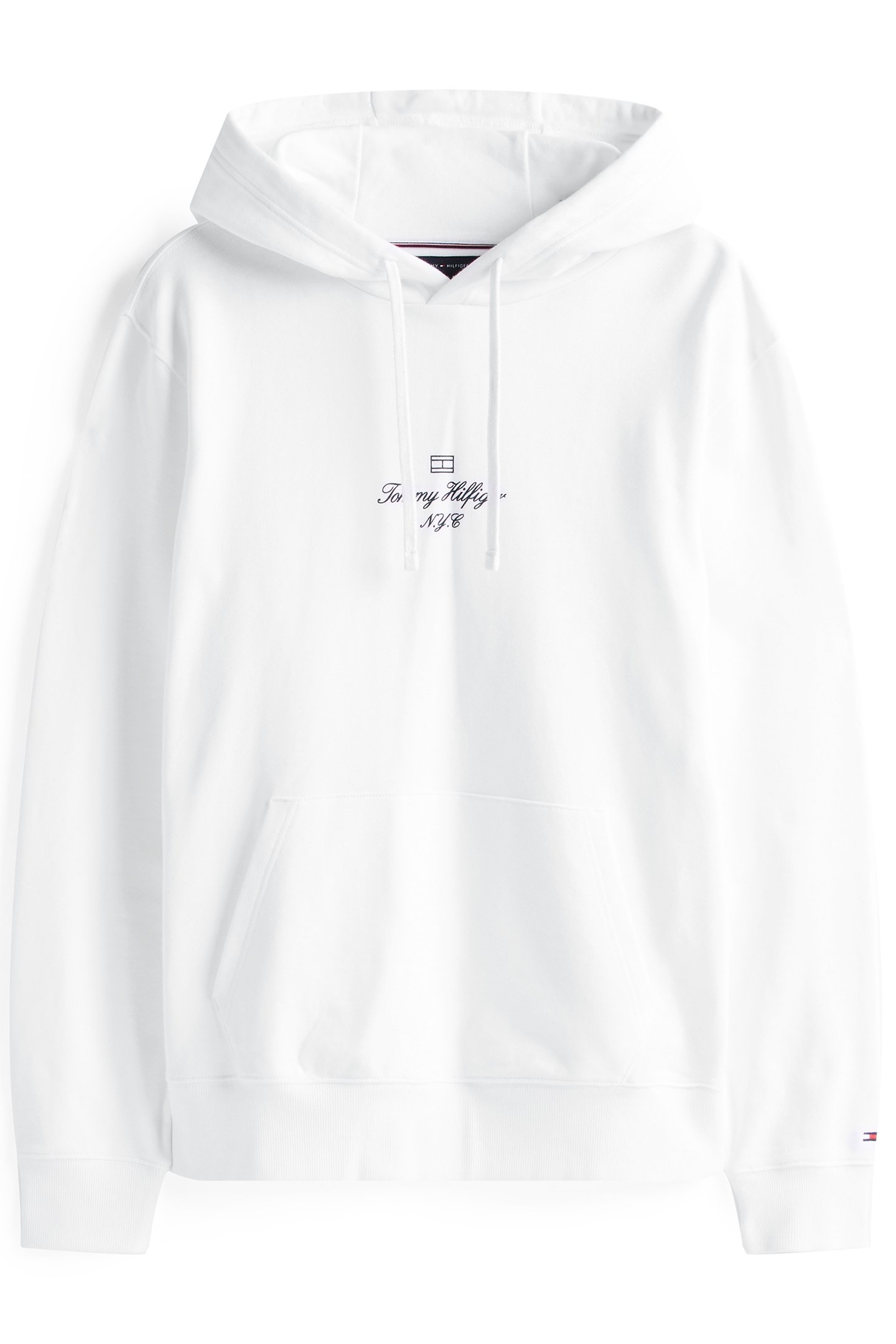 OUTLINE FLAG SCRIPT REGULAR FIT HOODY WHITE 4