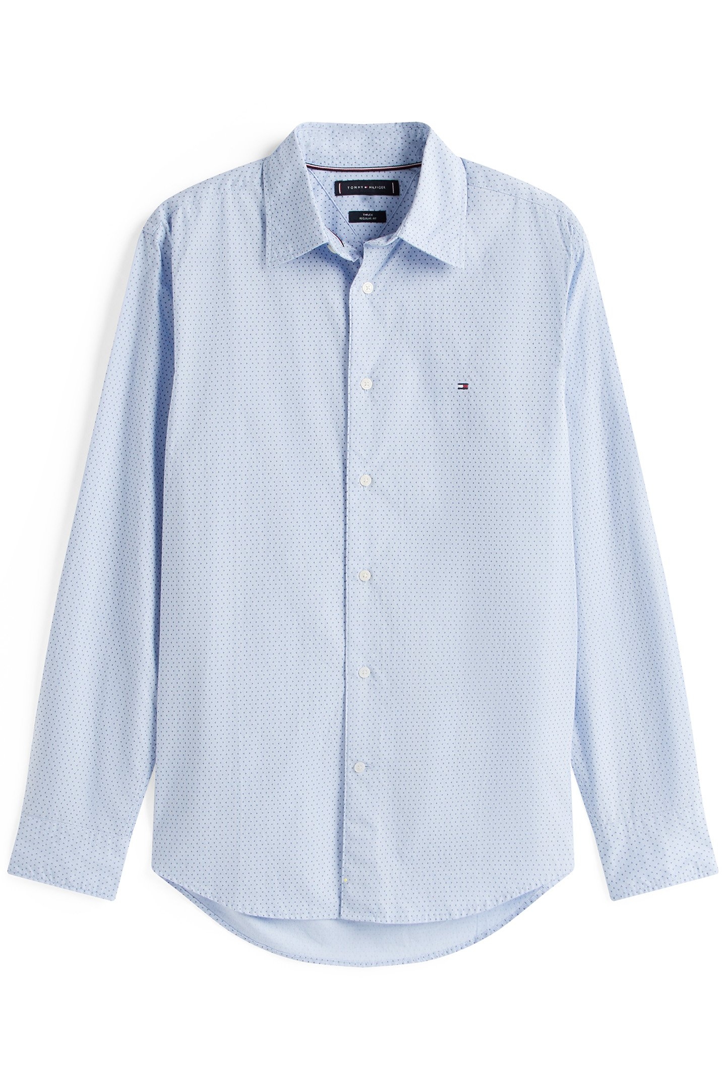 FLEX POPLIN MINI PRI REGULAR FIT SHIRT CLOUDY BLUE 4