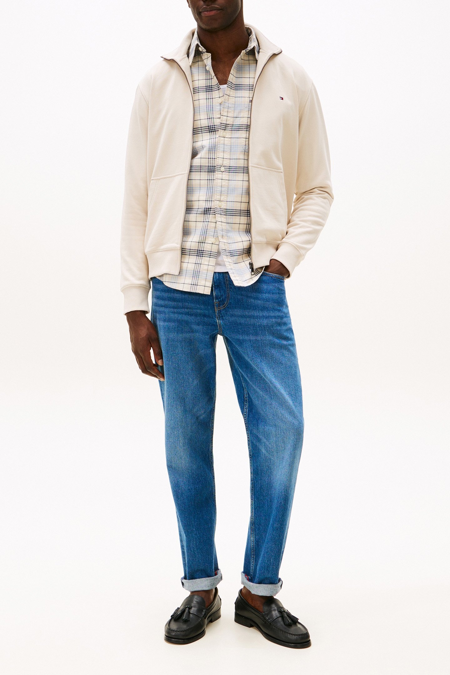 ESSENTIAL TERRY STANDARD FIT SWEATSHIRT BEIGE 2