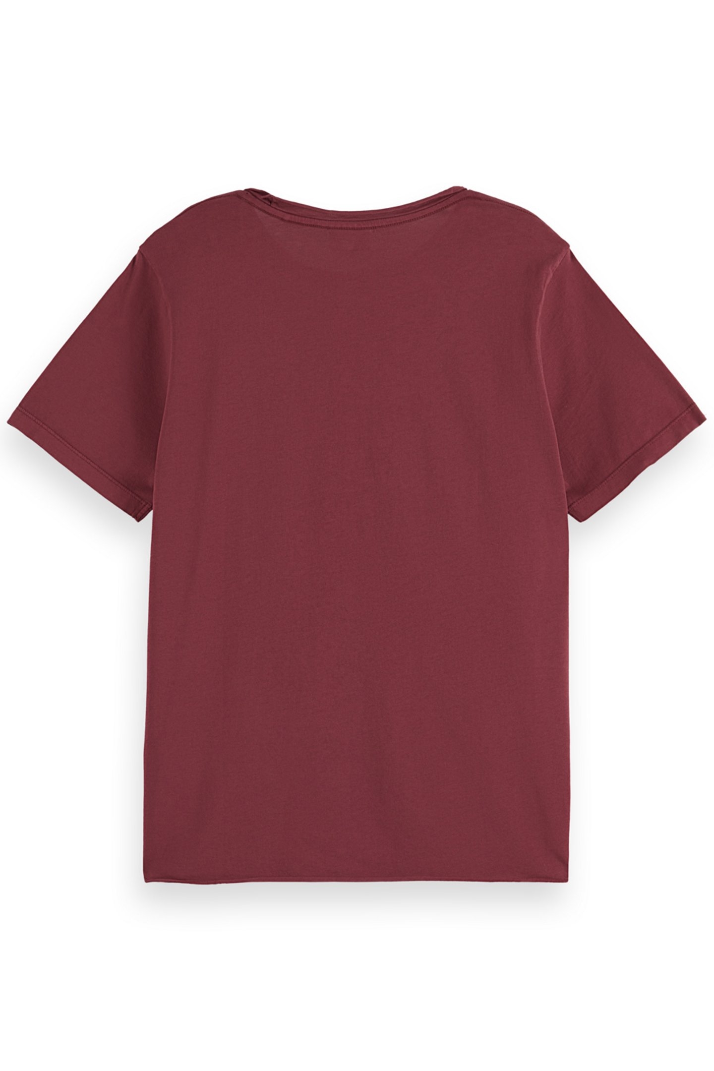 WASHED WITH CHEST ARTWORK RELAXED FIT T-SHIRT RICH MAHOGANY 5
