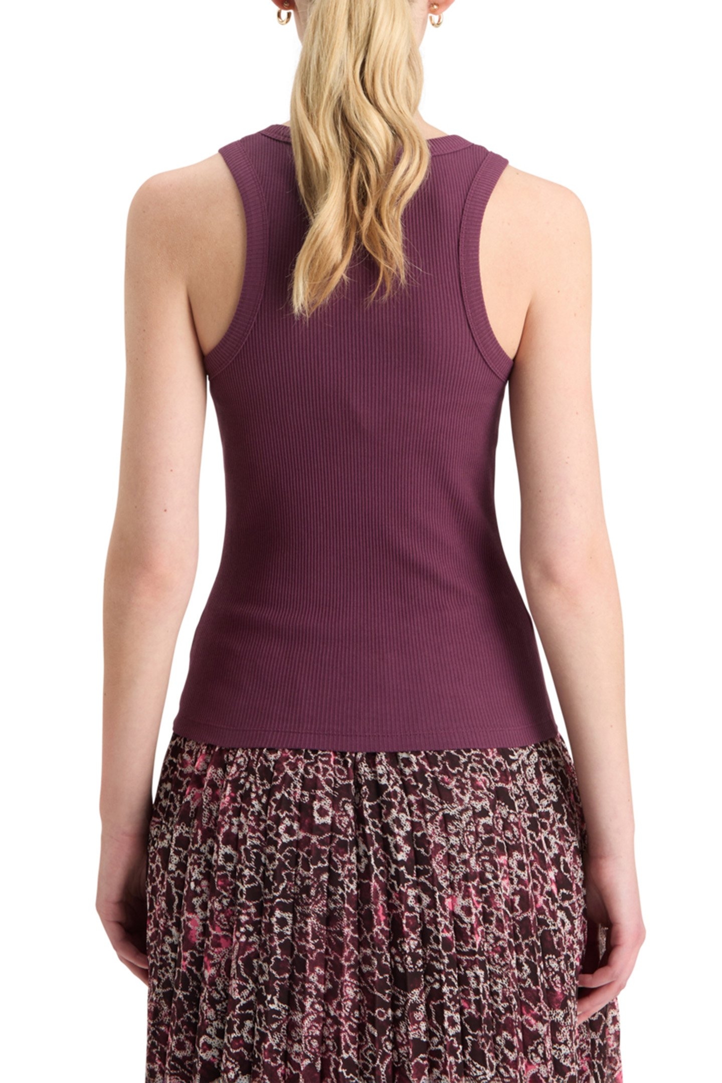 RACER RIB TANK BERRY 2