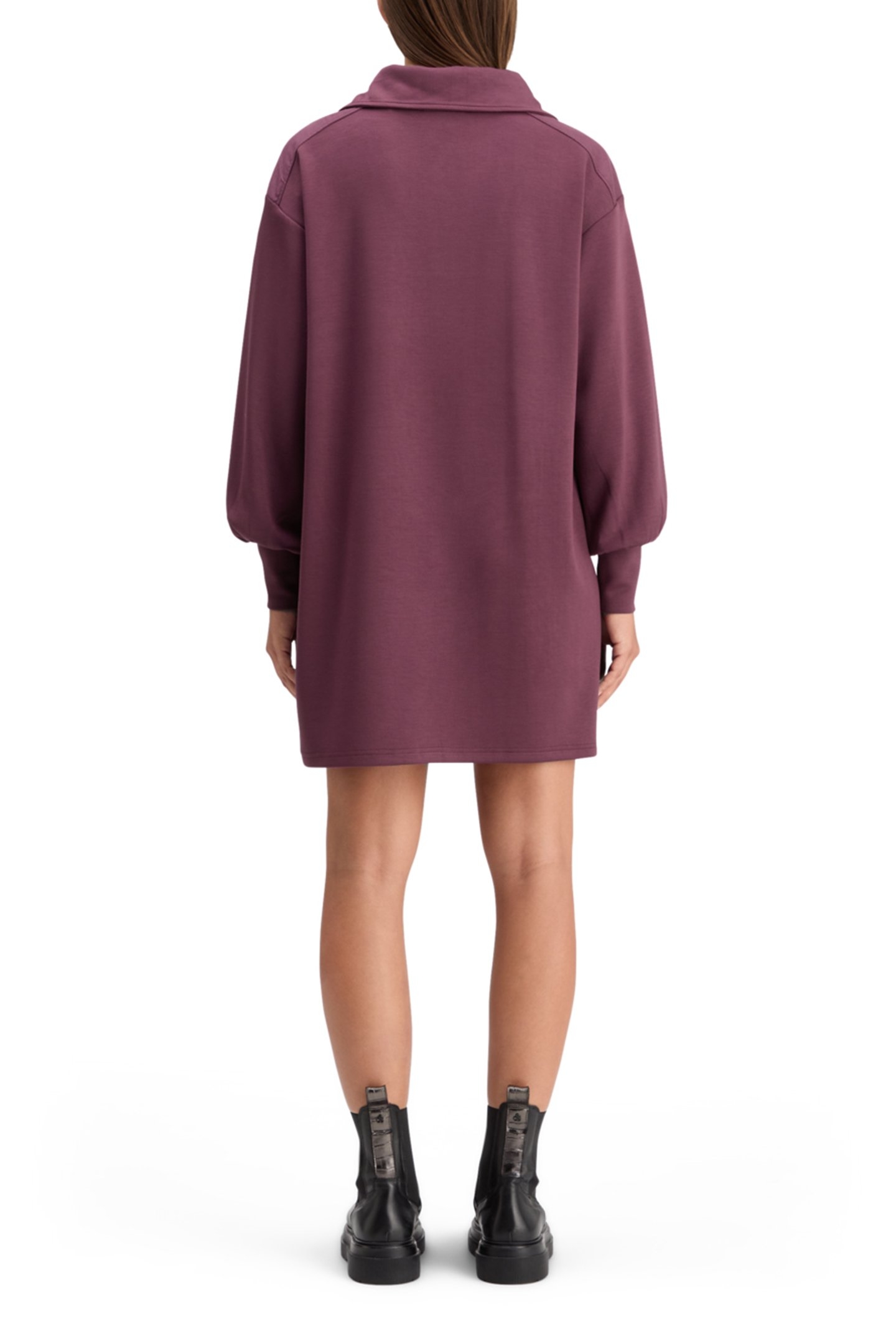 MODAL UTILITY ZIP UP DRESS BERRY 2