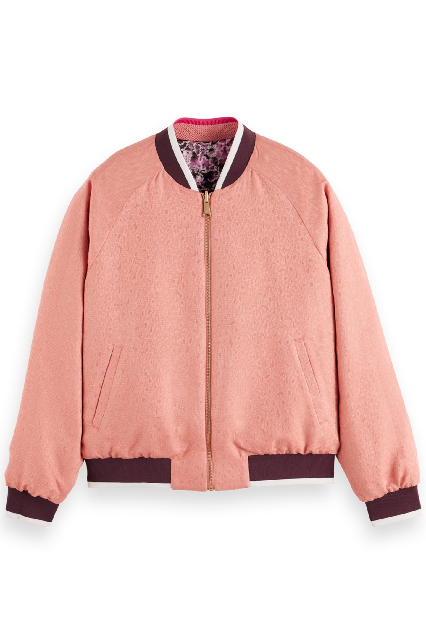 REVERSIBLE BOMBER SHIBORI FLORAL PINK 7