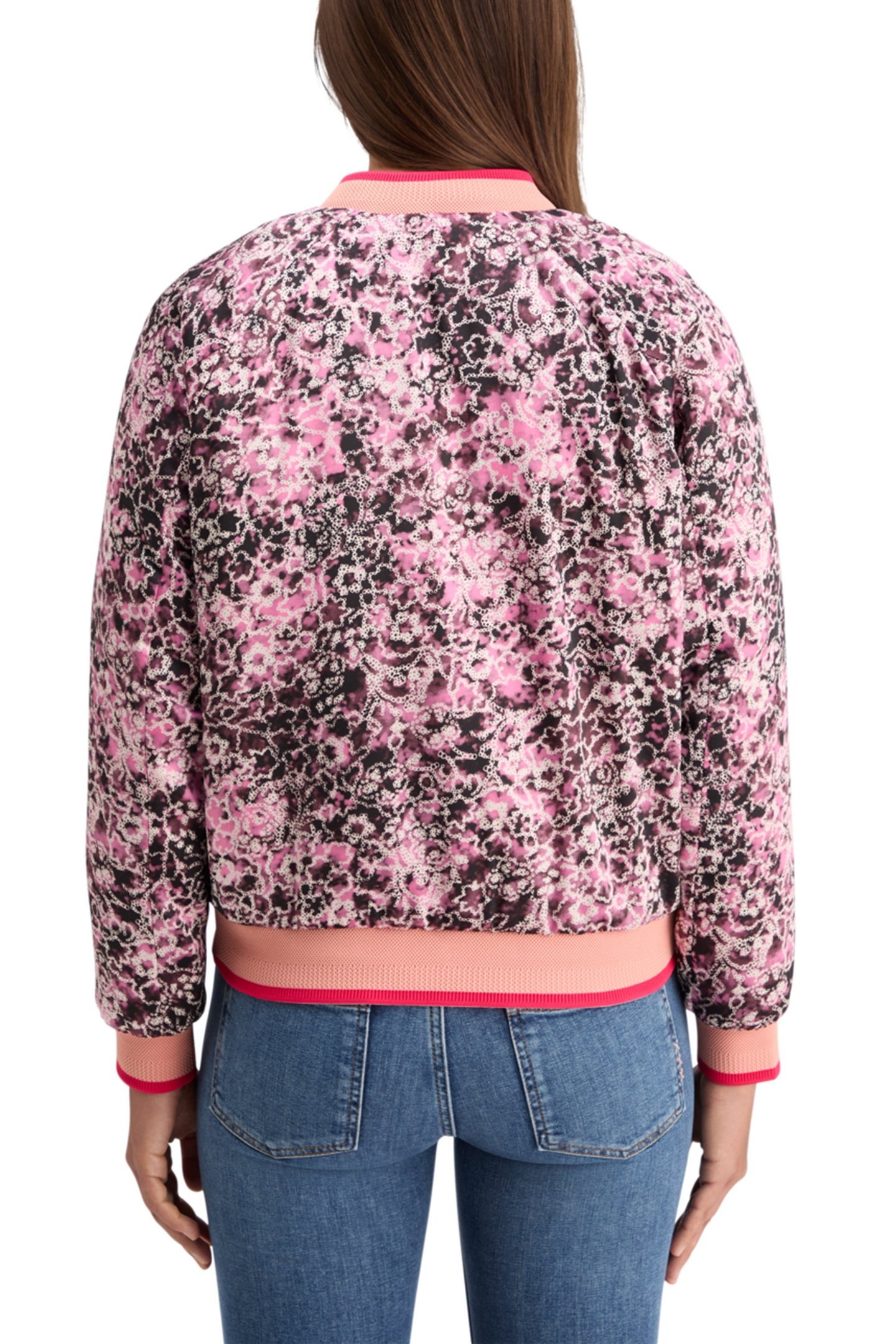 REVERSIBLE BOMBER SHIBORI FLORAL PINK 2
