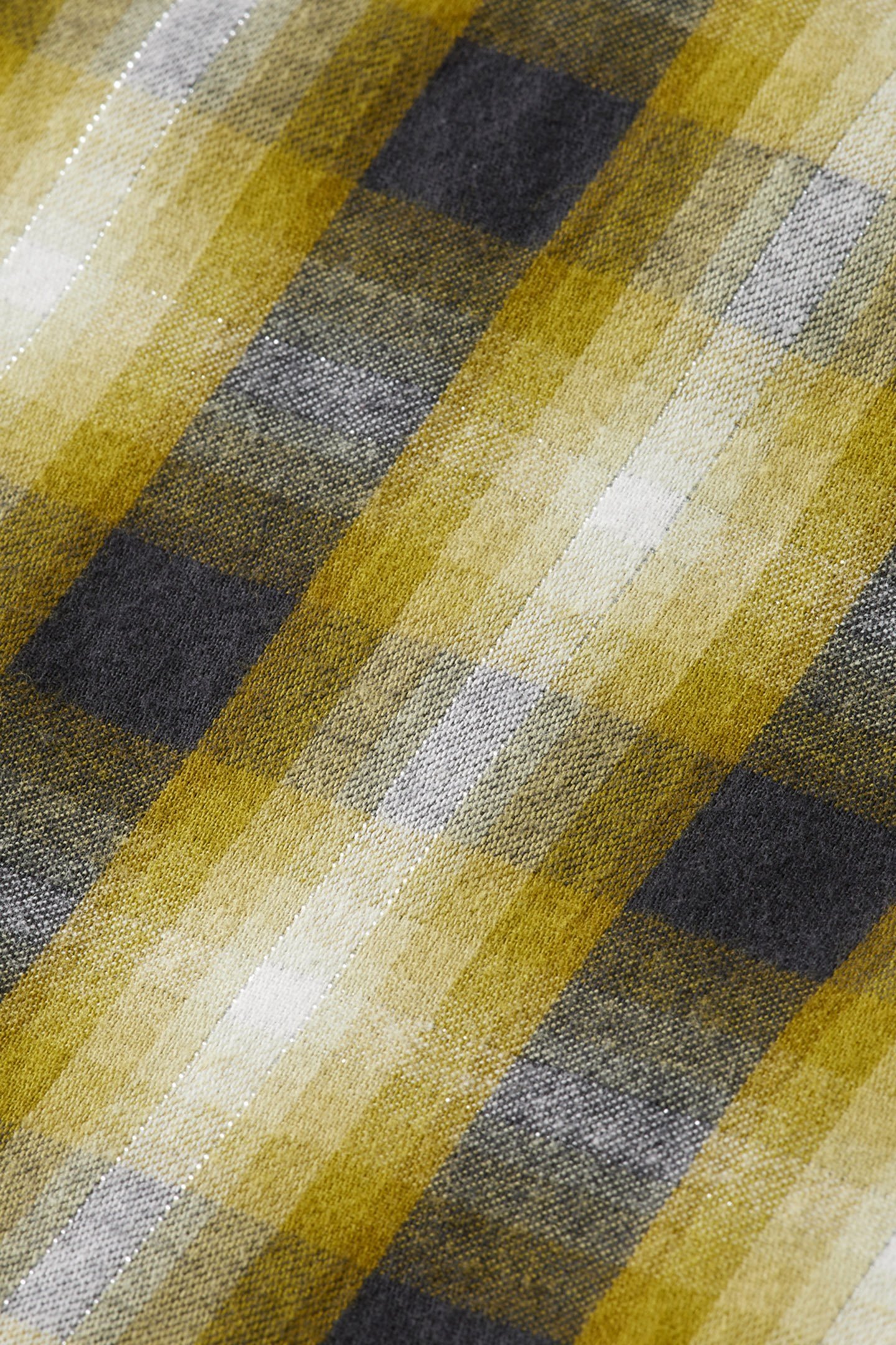 FLANNEL MINI WRAP DRESS OLIVE CHECK 8