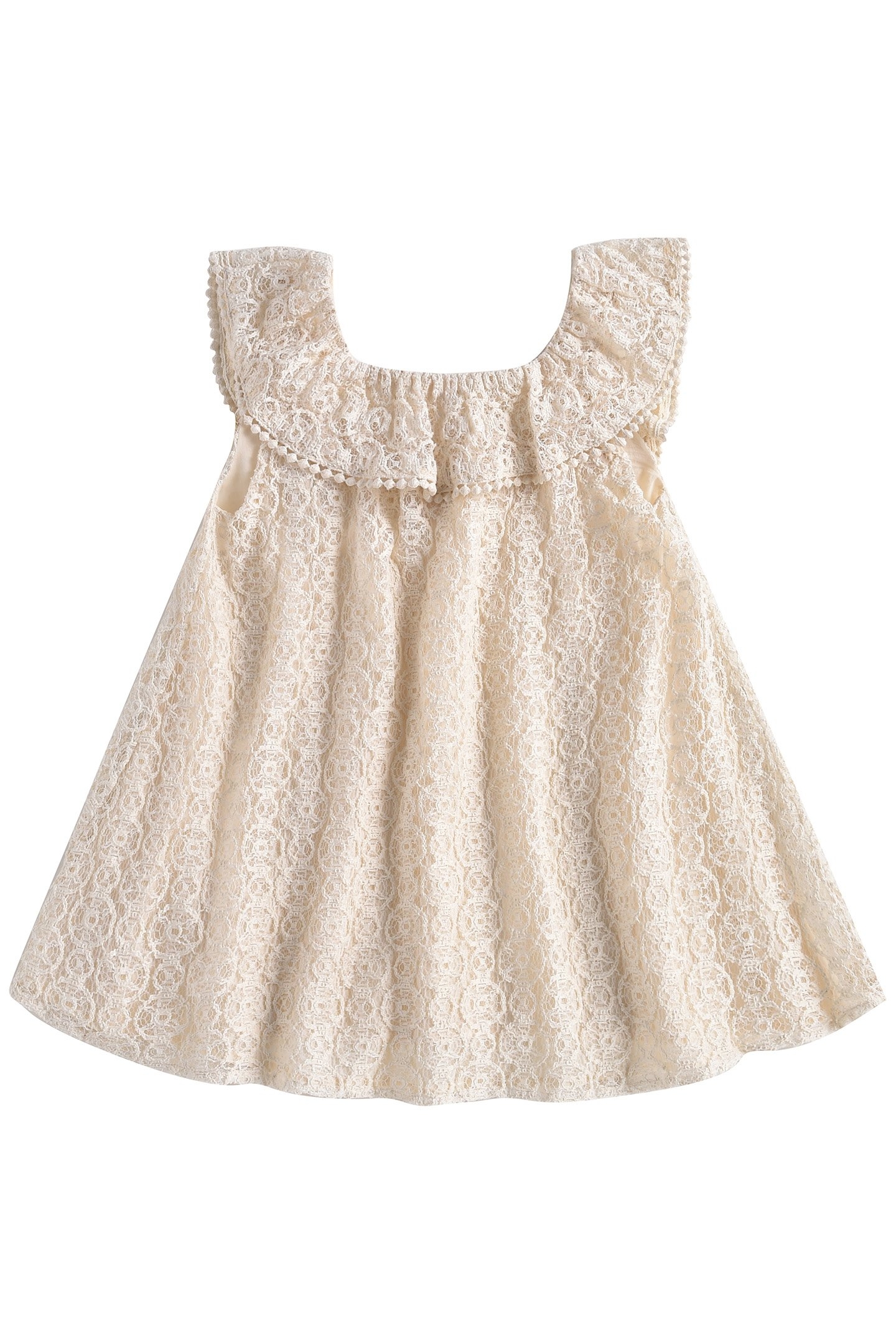 DRESS JONUTA CREAM SPARKLE LACE 1
