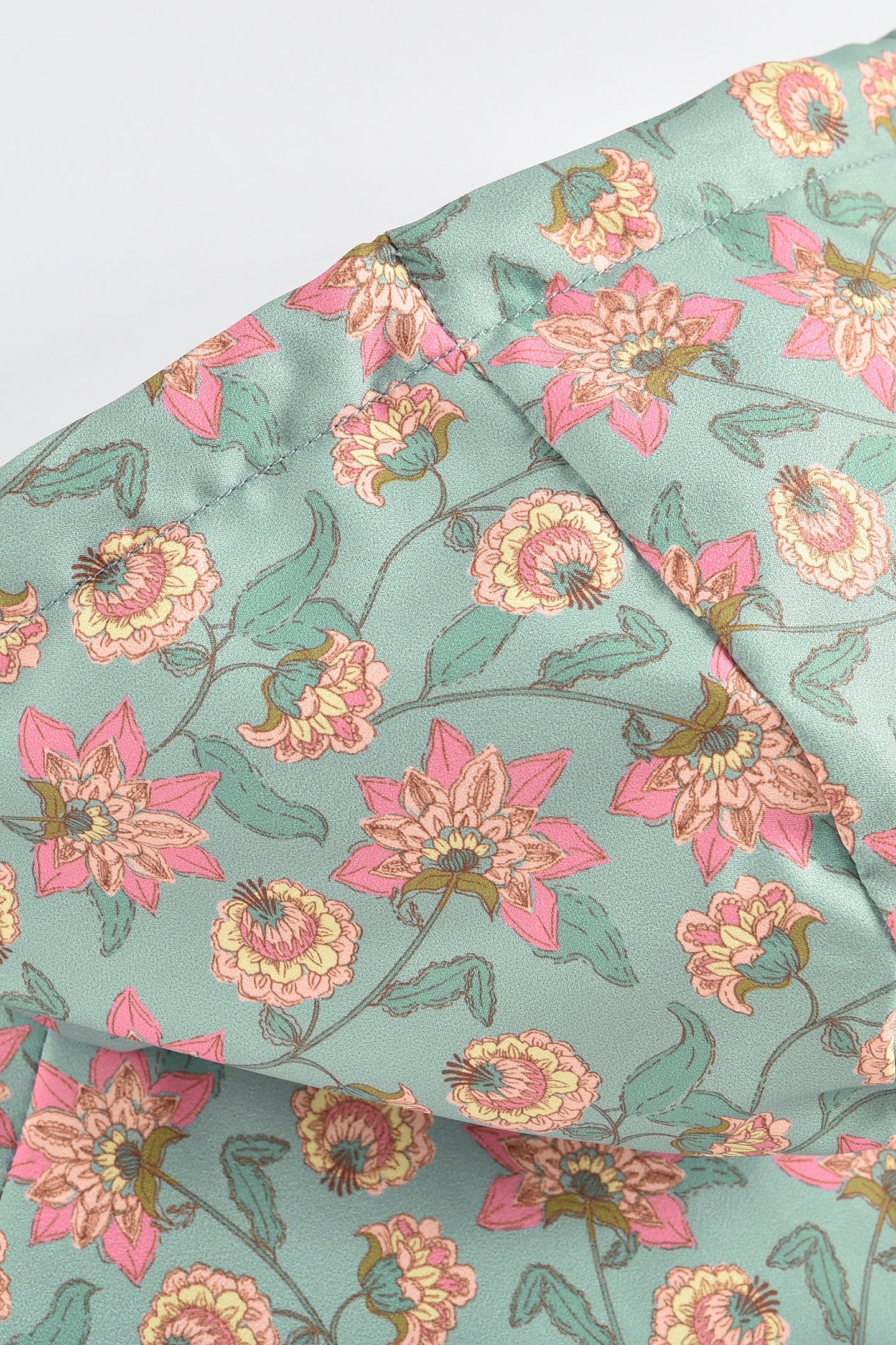 RAINCOAT MANOUKIA TURQUOISE FLOWERS 6