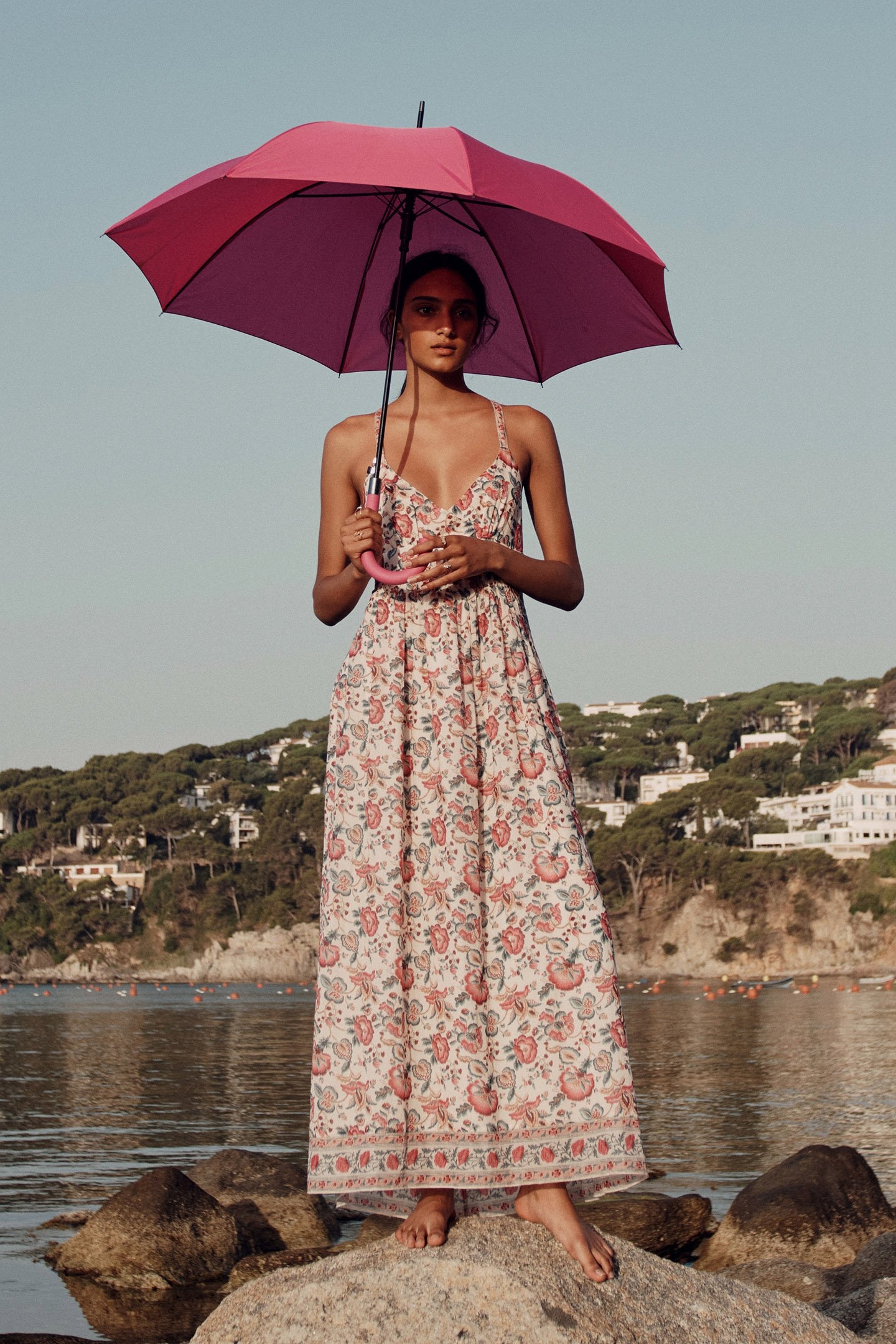 DRESS ARYA CREAM INDIAN FLOWERS 1