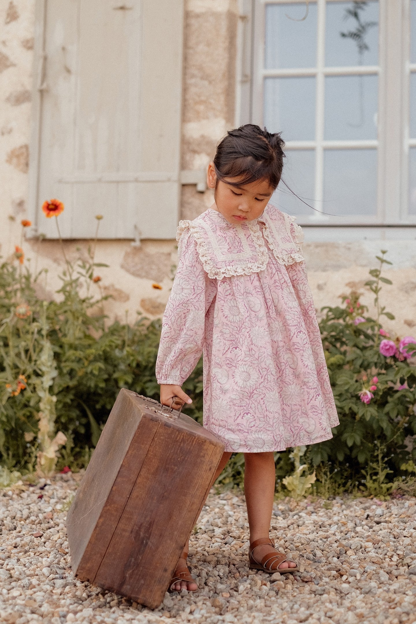 DRESS ARINOLA PINK DAISY GARDEN 4