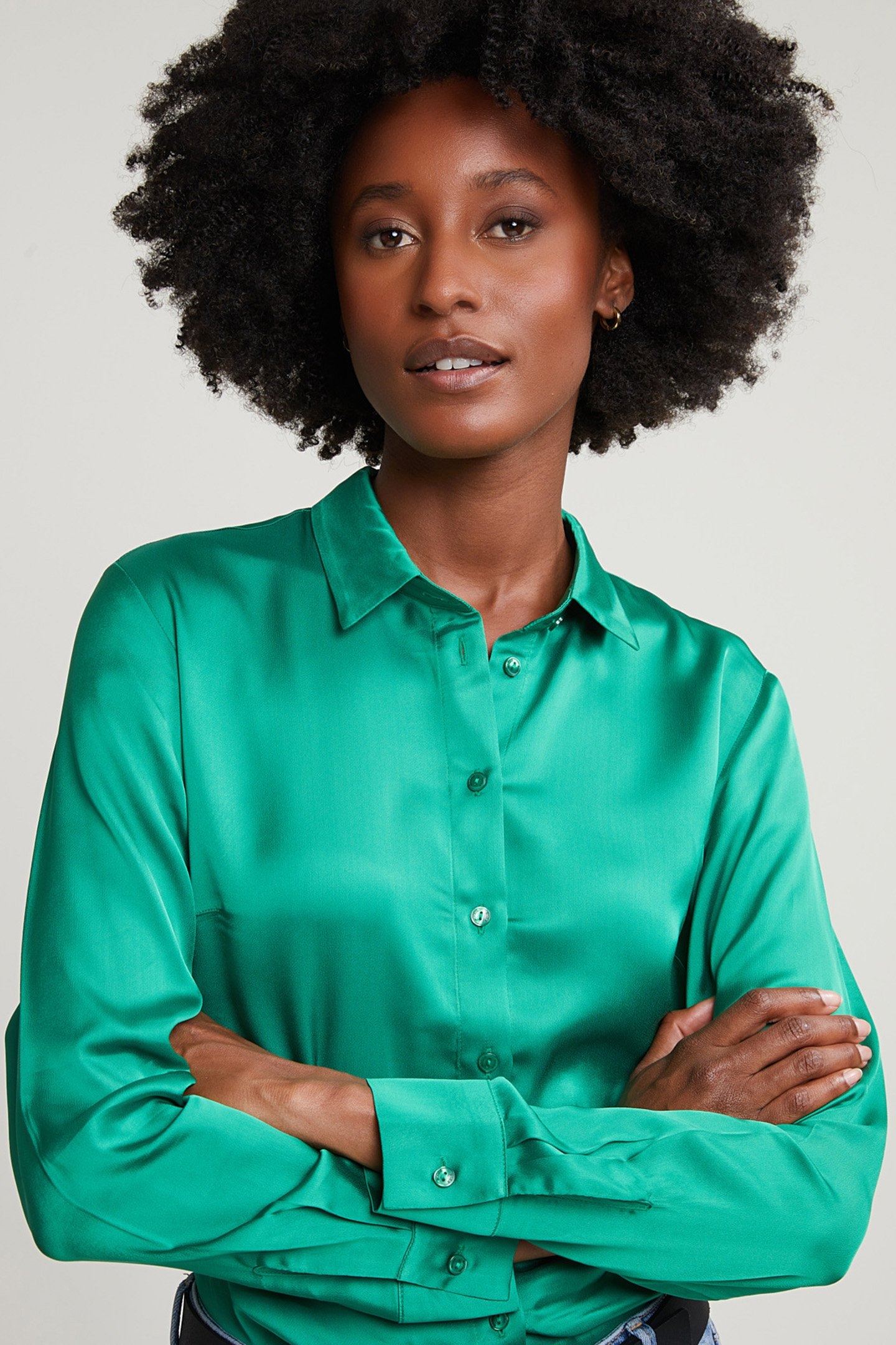 GREEN CLASSIC BLOUSE 4