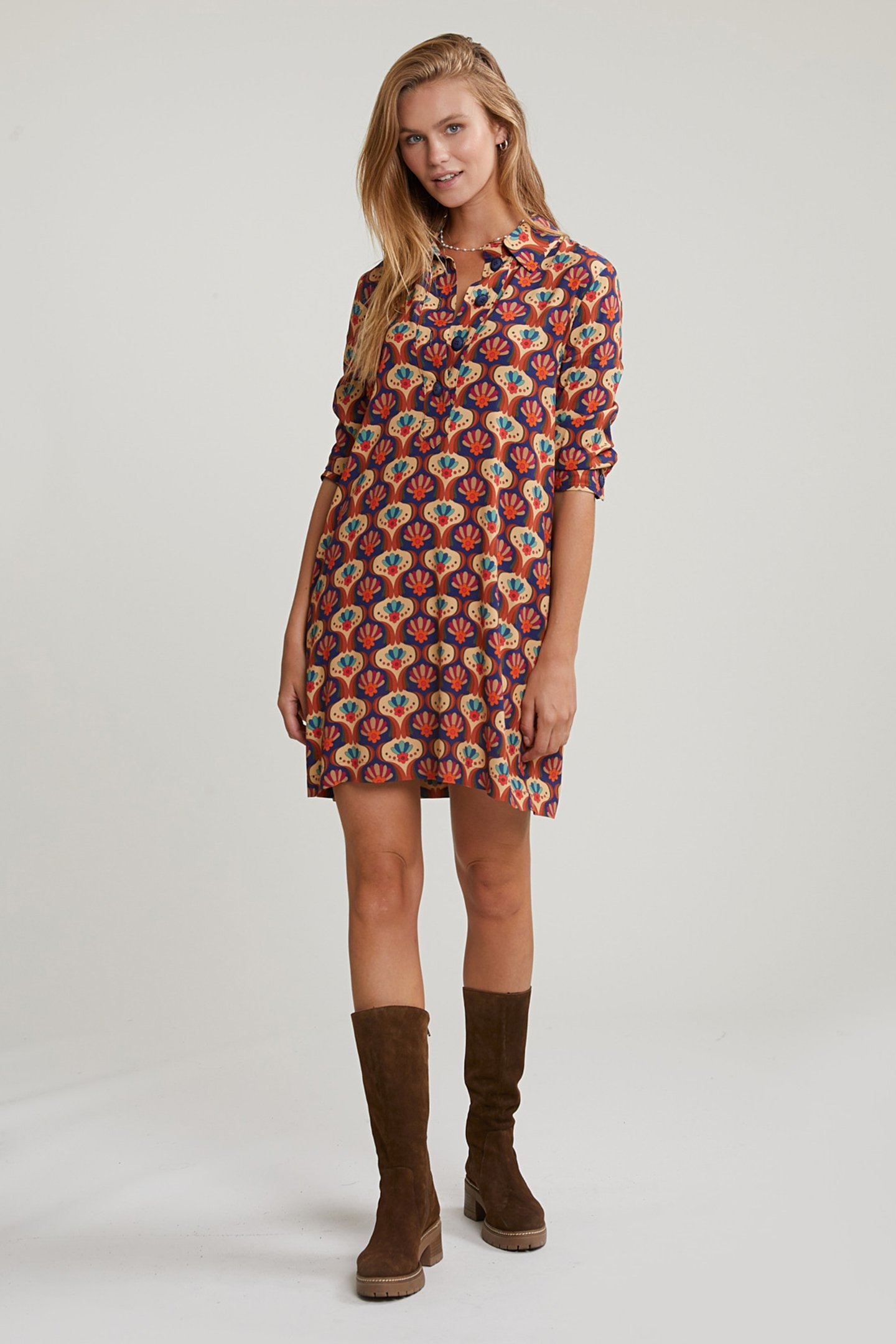 MULTI FANTASY DRESS 3/4 SLEEVES 1