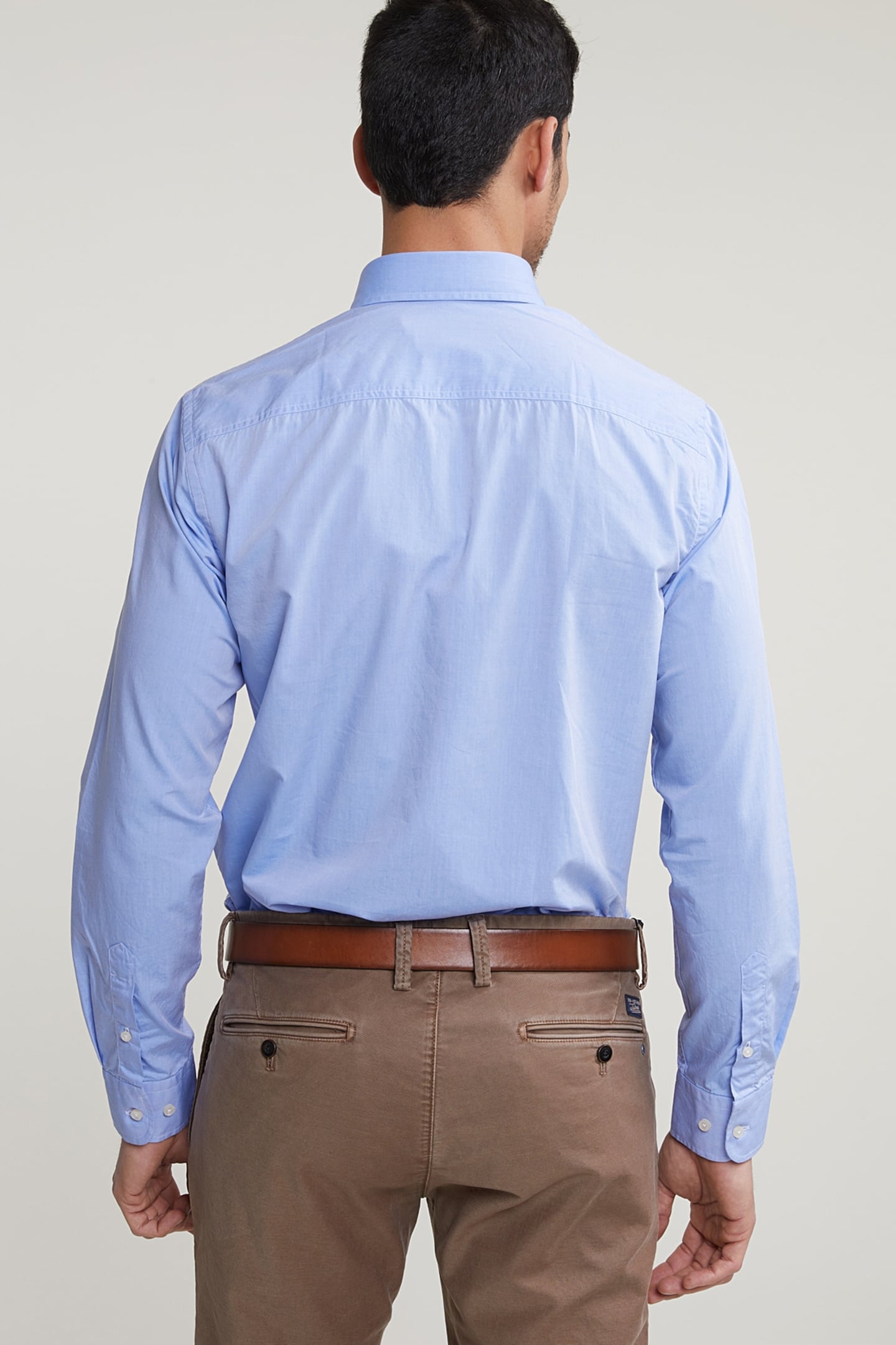 CUSTOM FIT UNI SHIRT WITH POCKET BLUE 2