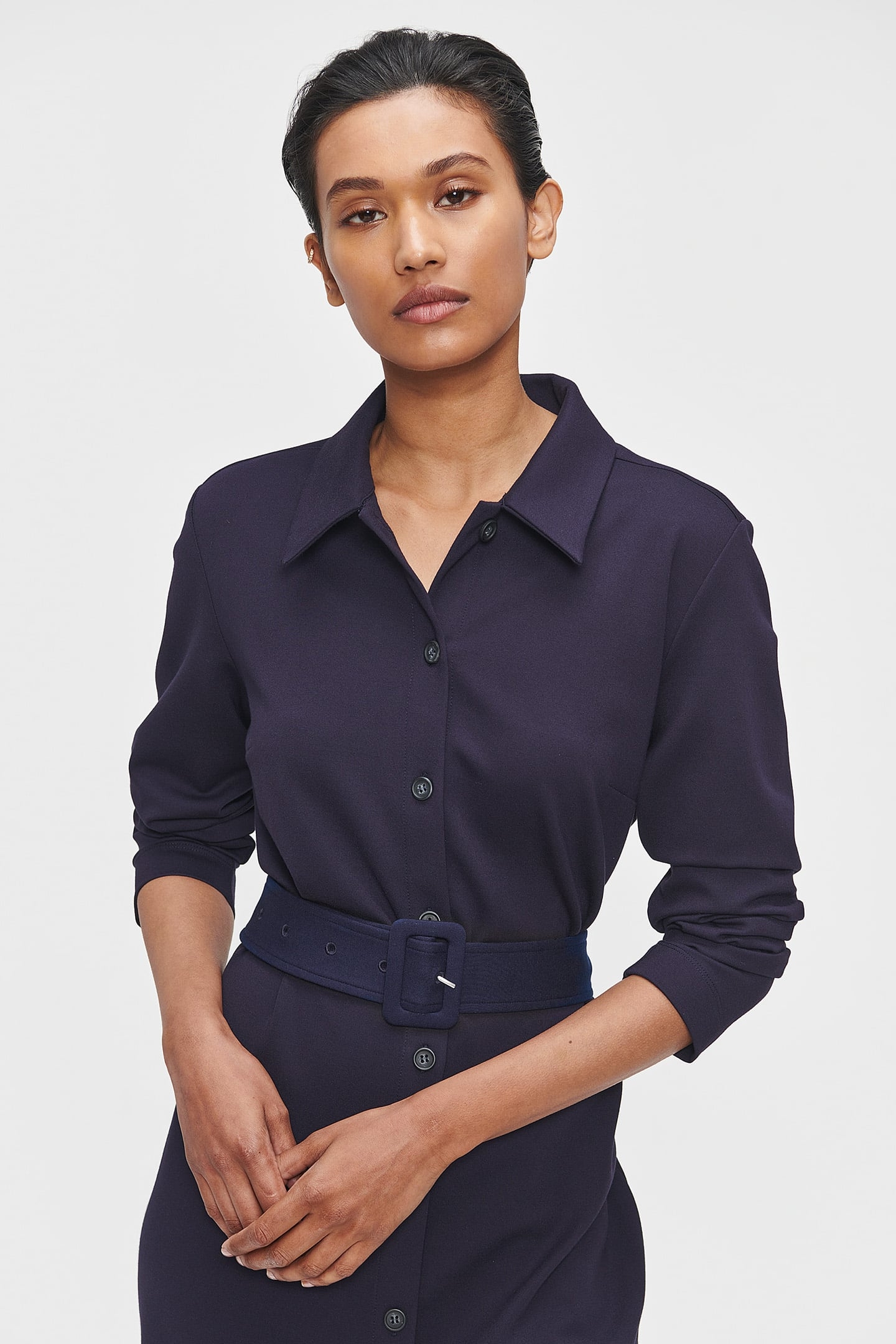 SHIRT DRESS INK BLUE 4