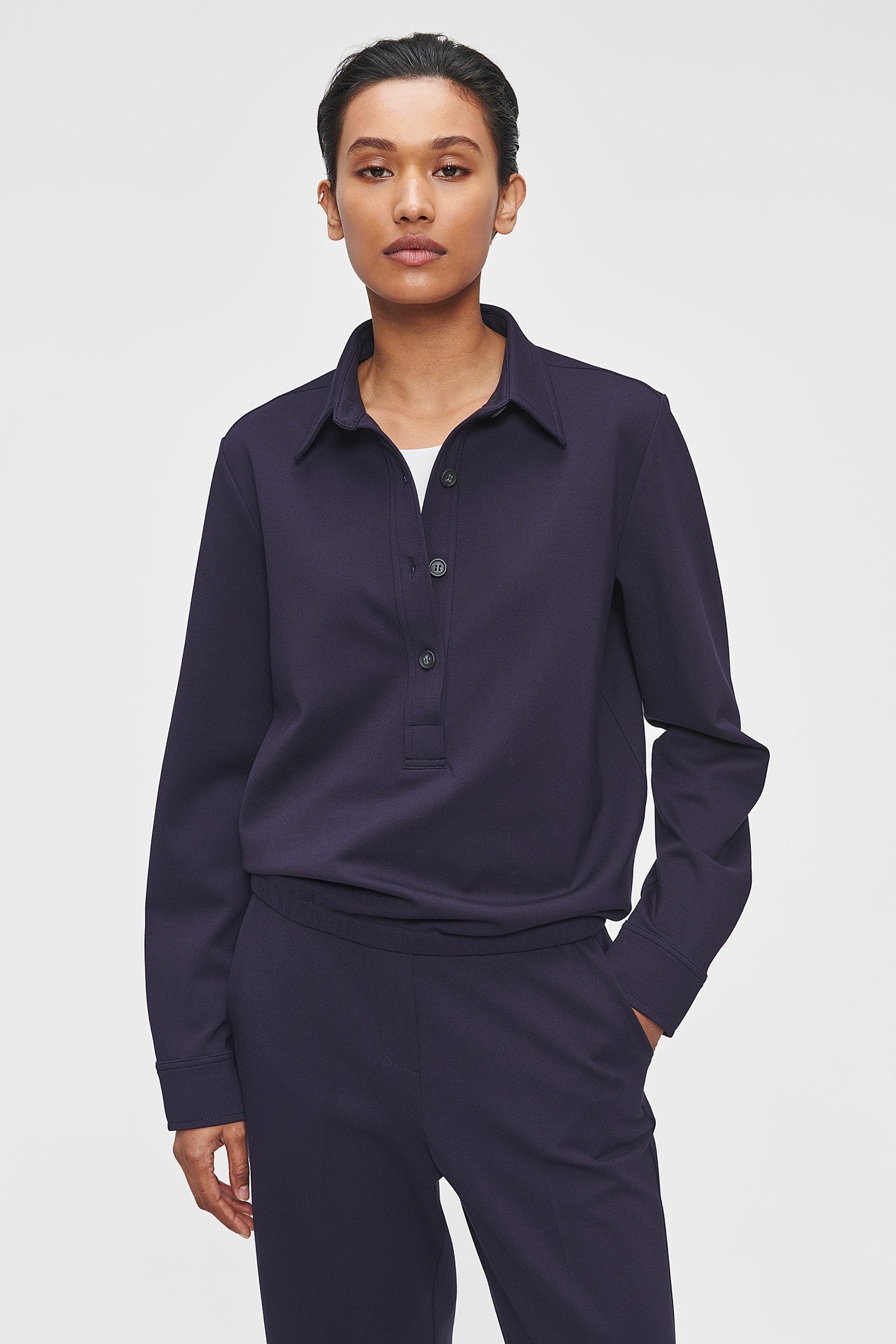 STRETCH WEEKEND TOP INK BLUE 1