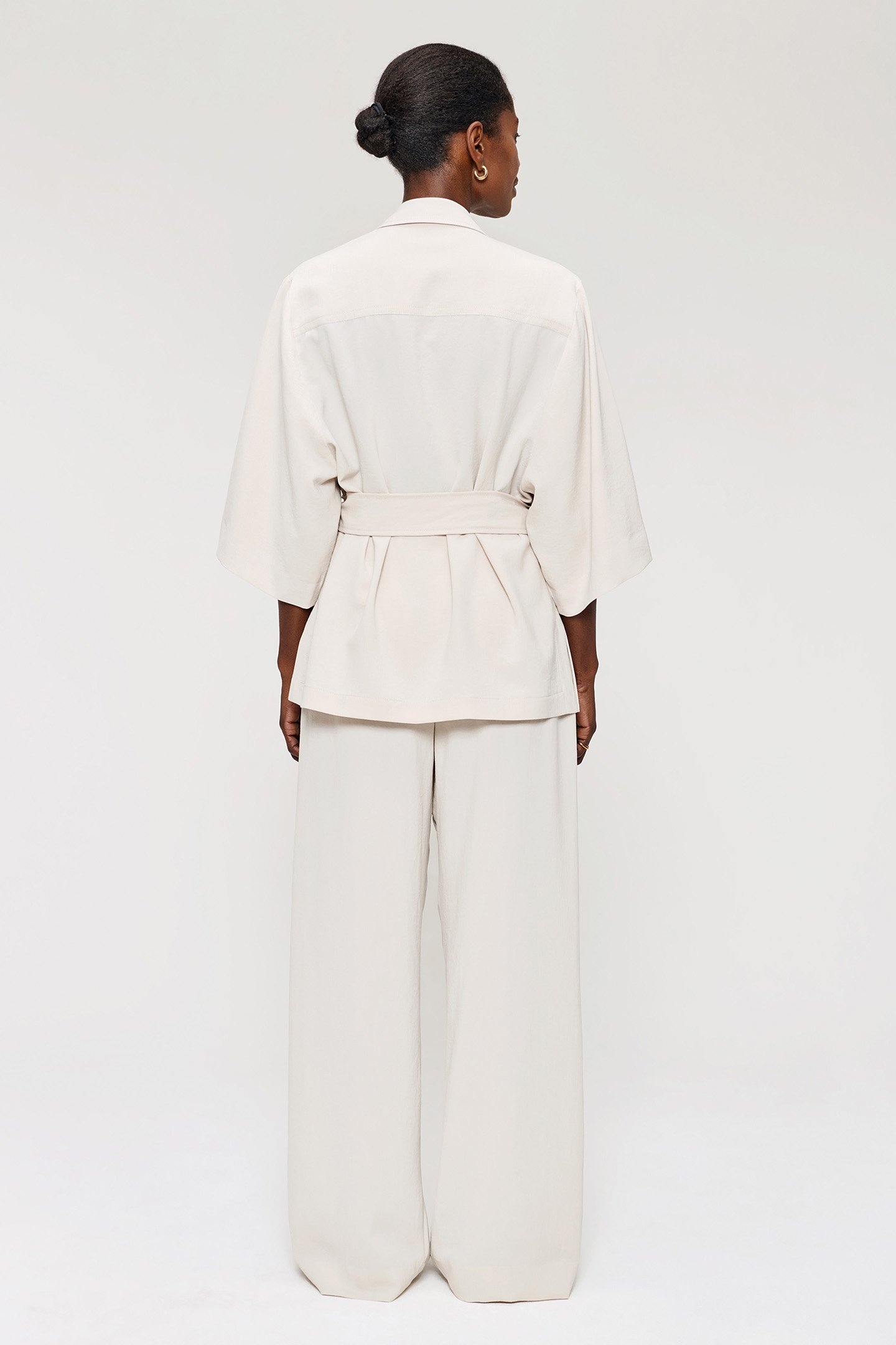 JAP CREPE KIMONO JACKET CHALK 2