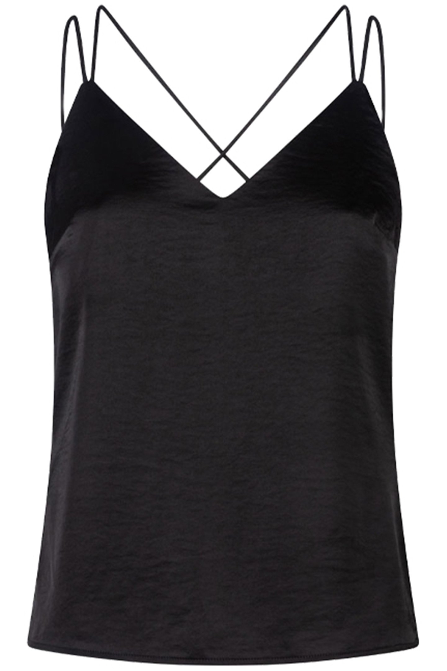 OBU SATIN SINGLET RAVEN 1