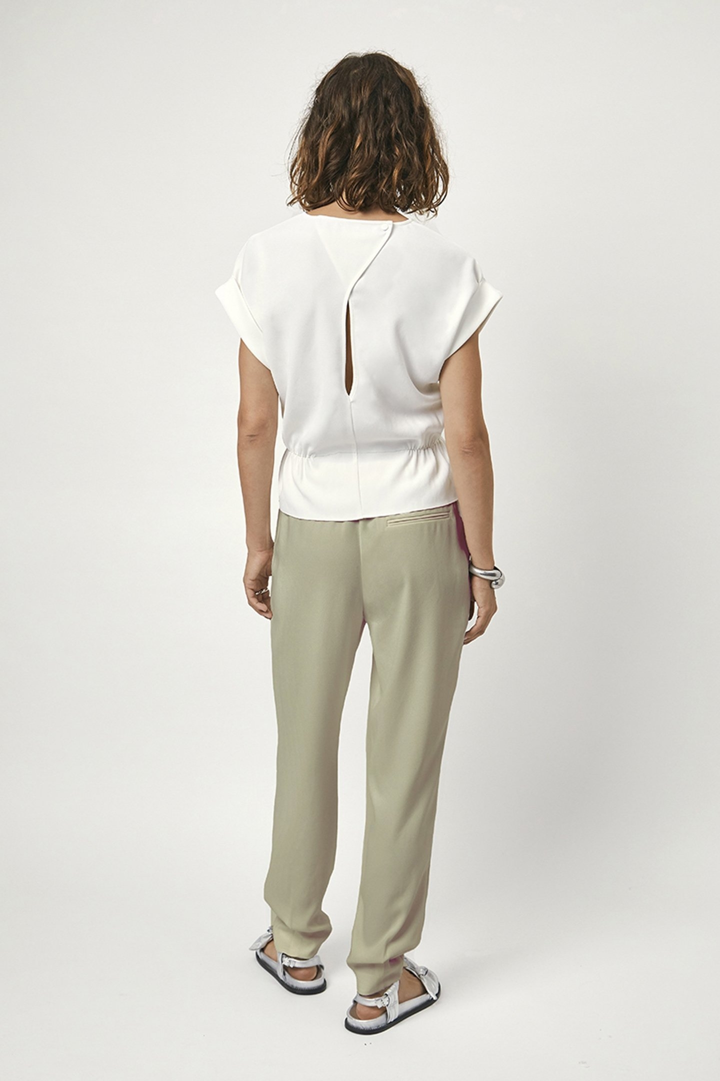 MIMOU CONSTRUCTED PANTS SWAMP GREEN 2