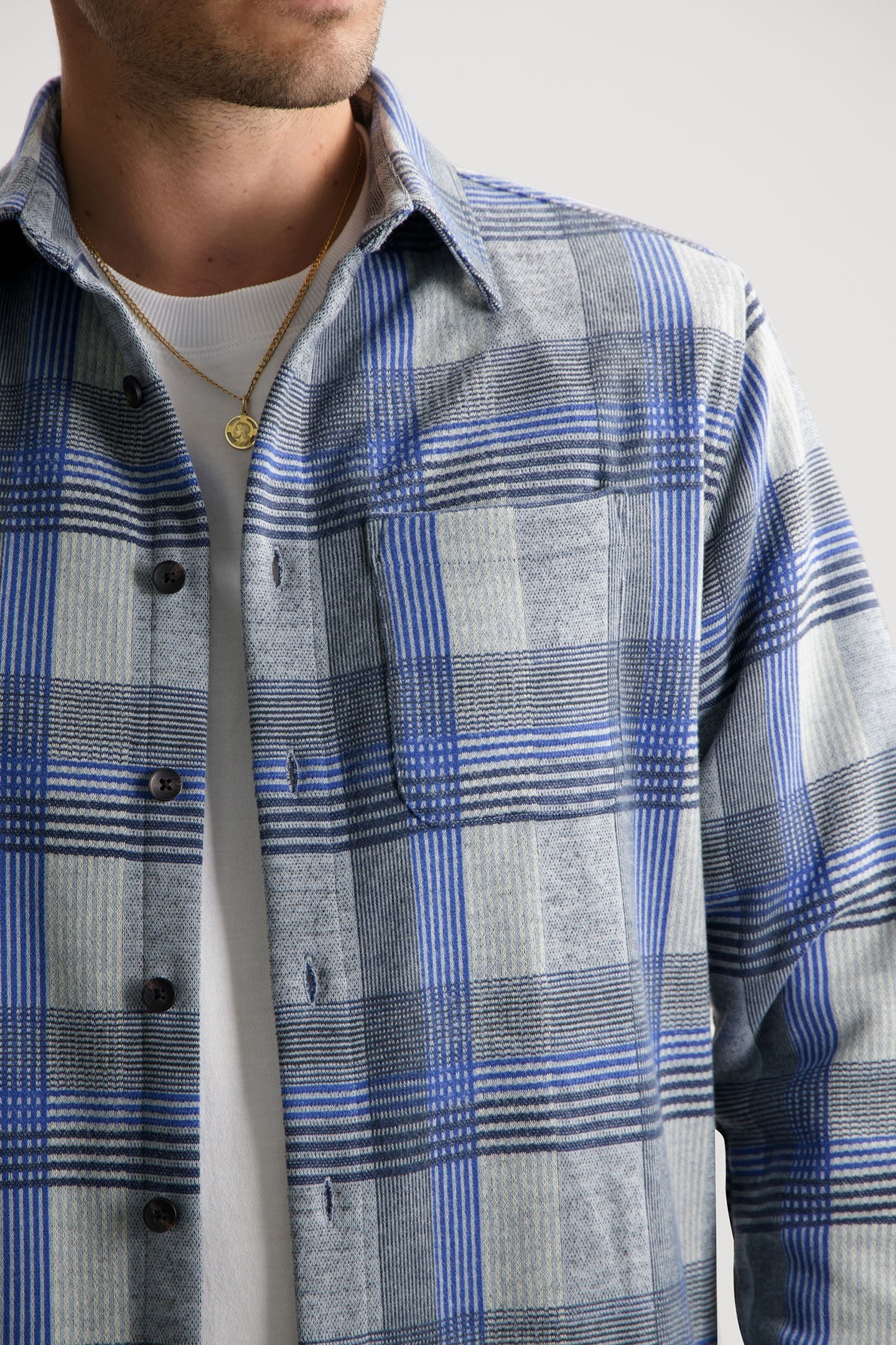 DS_GUS FLANNEL SHIRT NOUVEAU NAVY 5