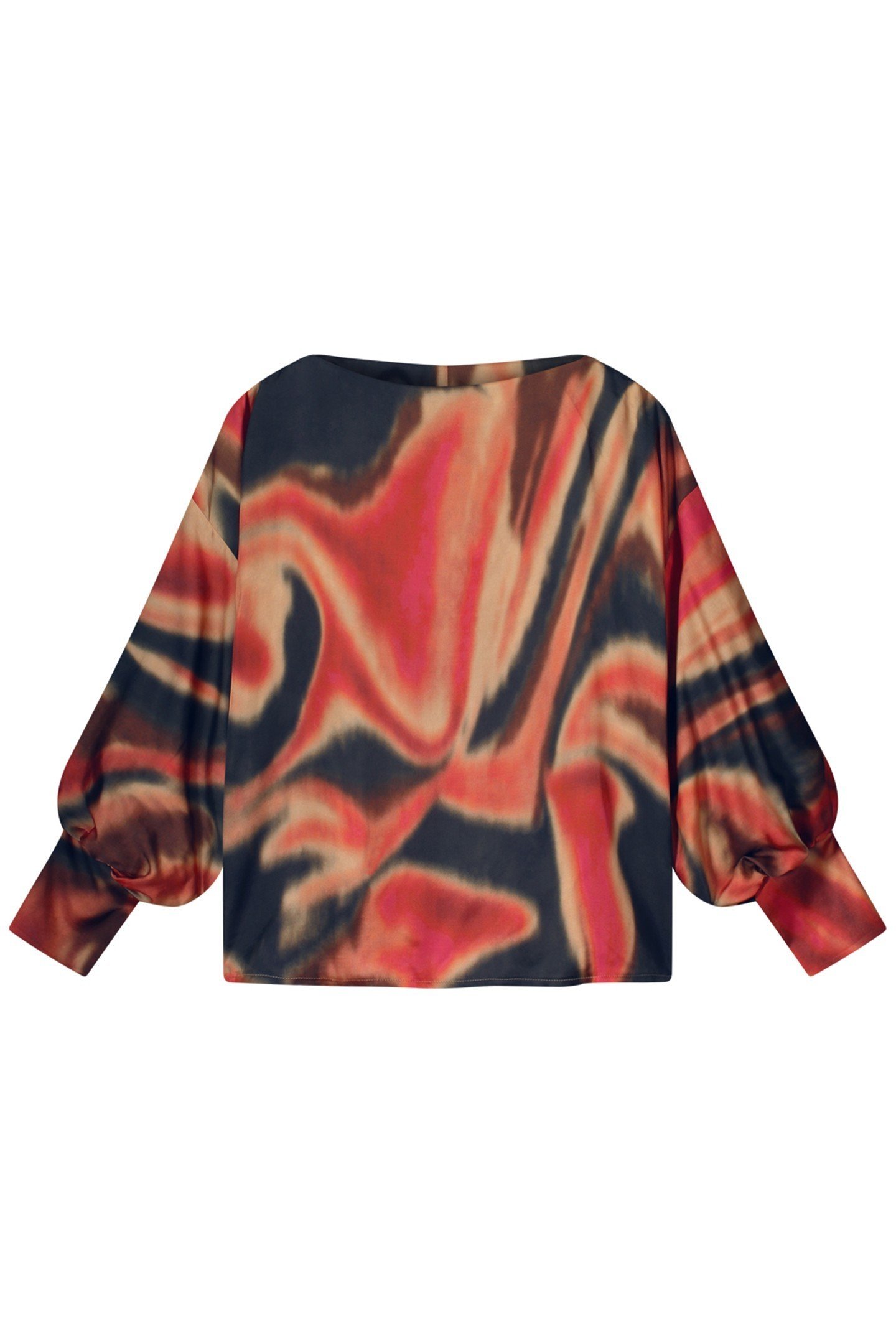 TOP BATSLEEVES BLURY PRINT MULTICOLOUR 3