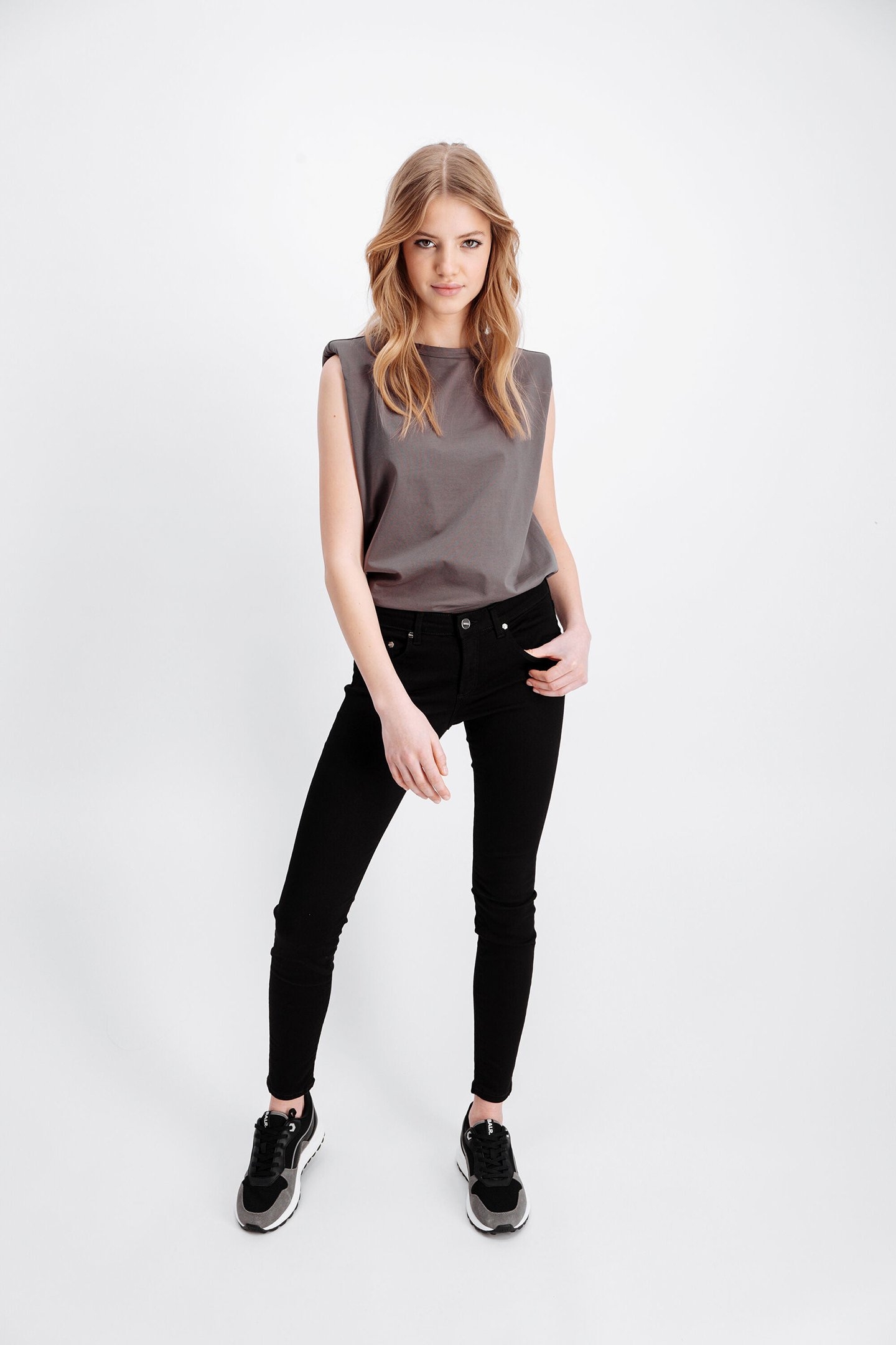 PADDED SHOULDER TOP GARGOYLE 1