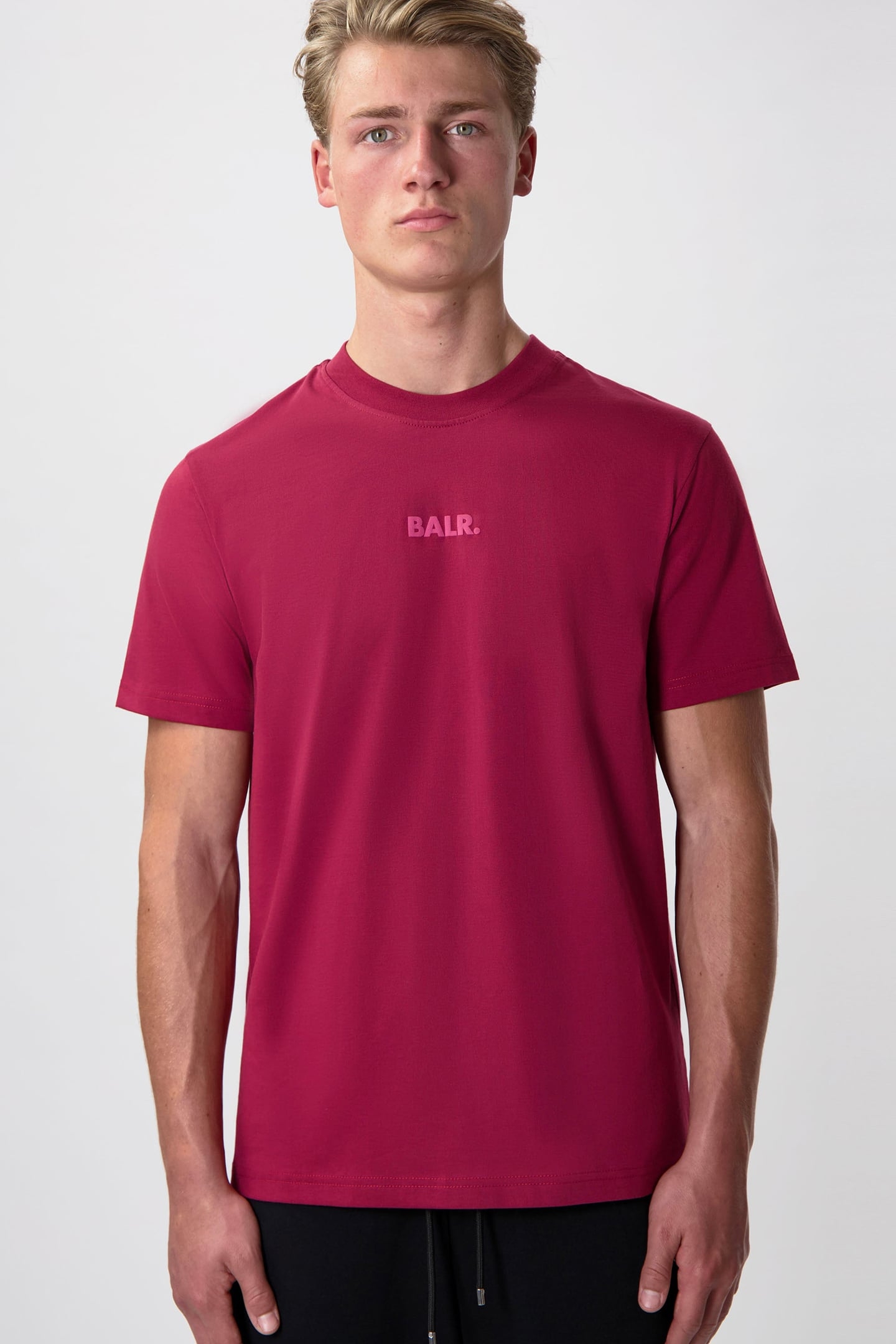 BALR. STADIUM REGULAR FIT T-SHIRT TIBETIAN RED 1