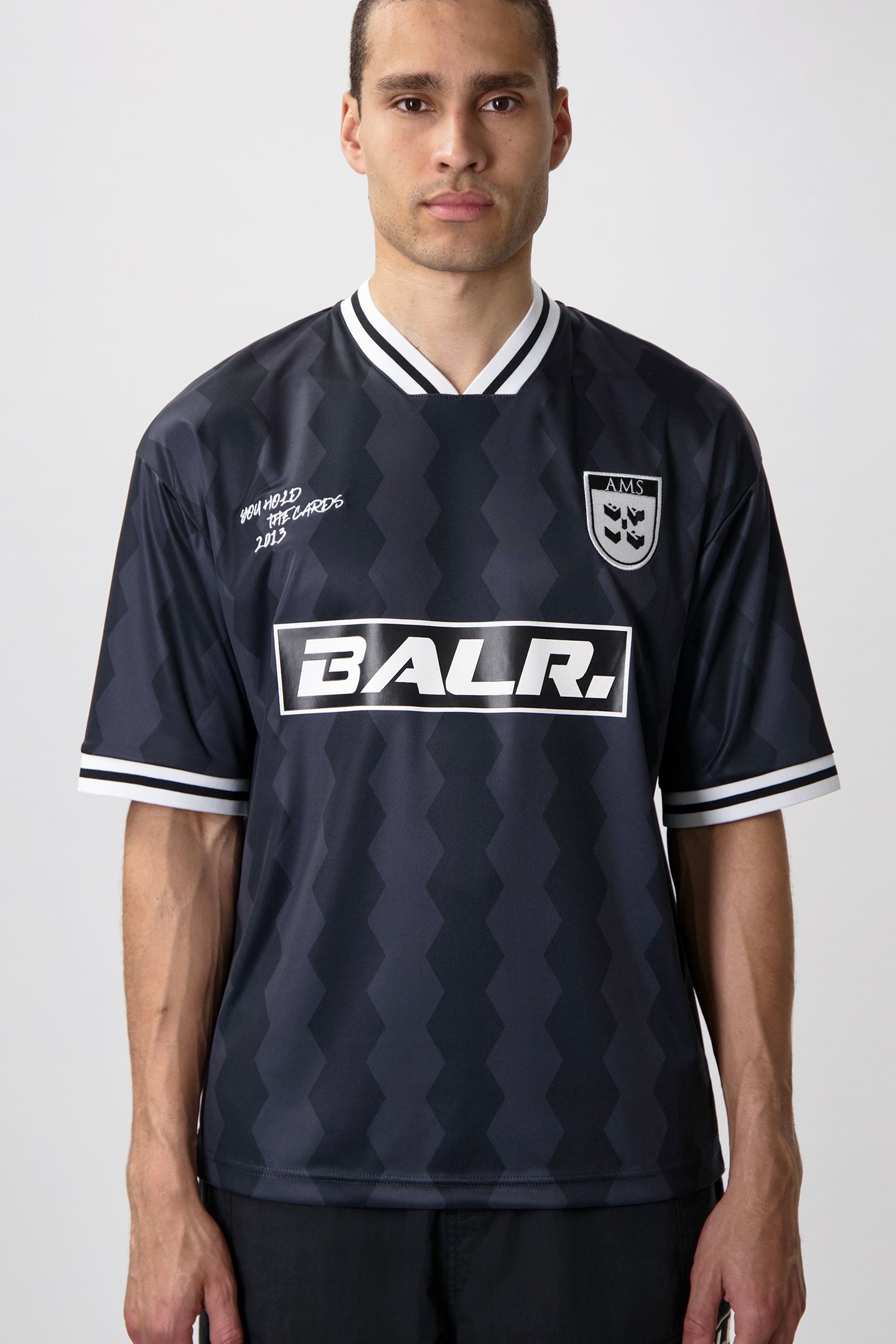 THE CLUB BOX FIT JERSEY ANTHRACITE/JET BLACK 1