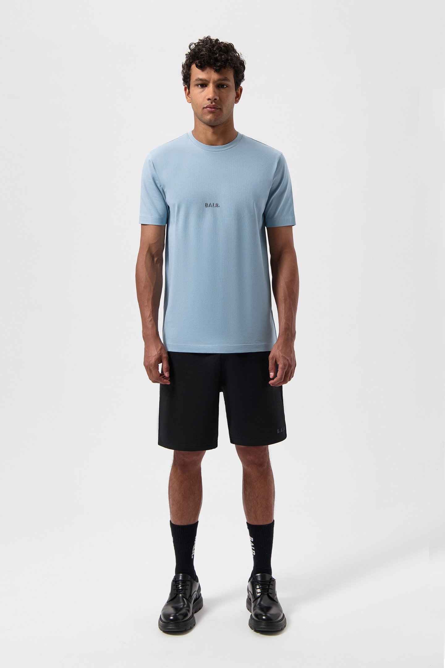 LOGO SLIM T-SHIRT ARONA BLUE 2
